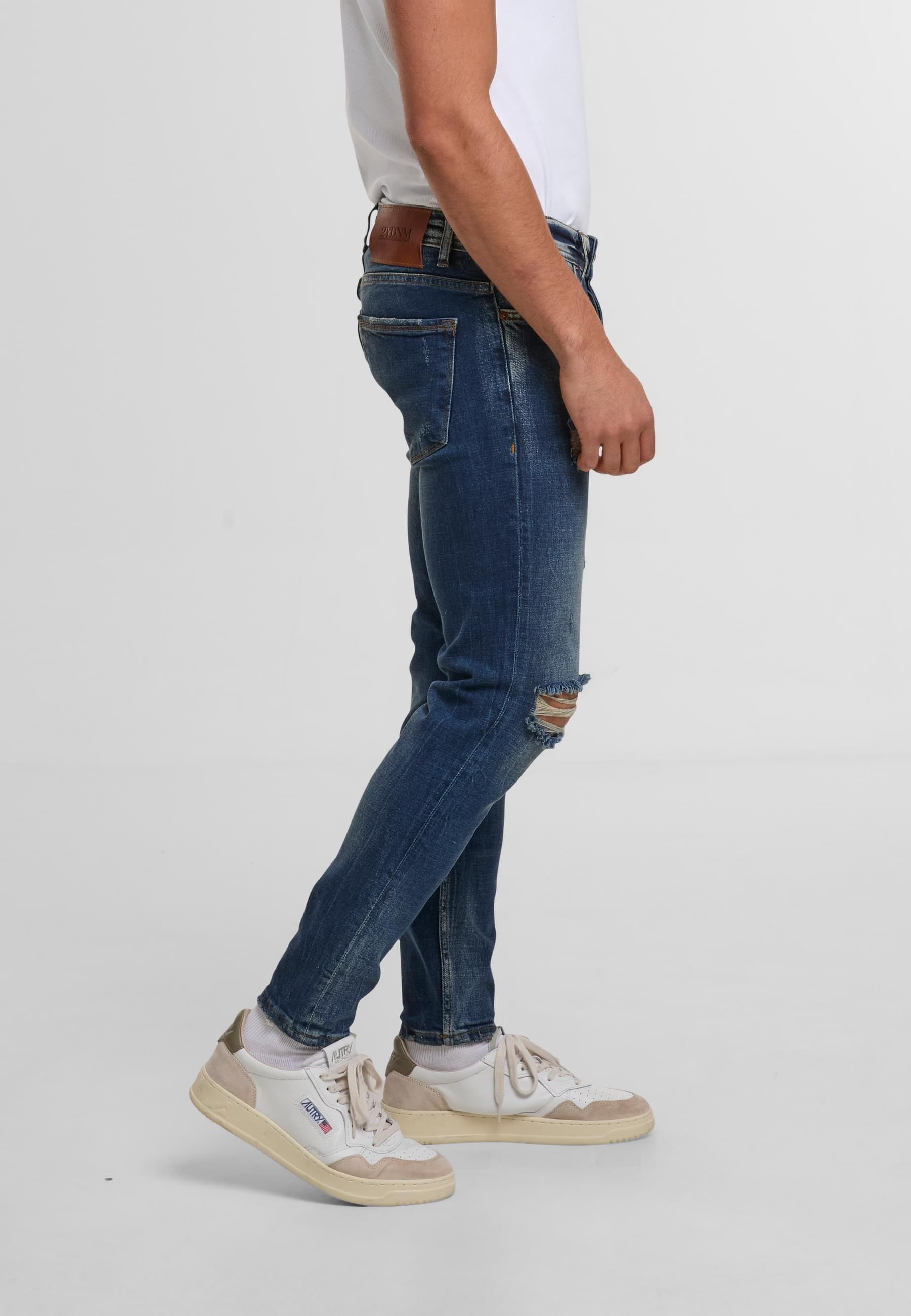 2Y Studios Bequeme Jeans »2Y Studios Herren 2Y Destroyed Tapered Fit Denim«