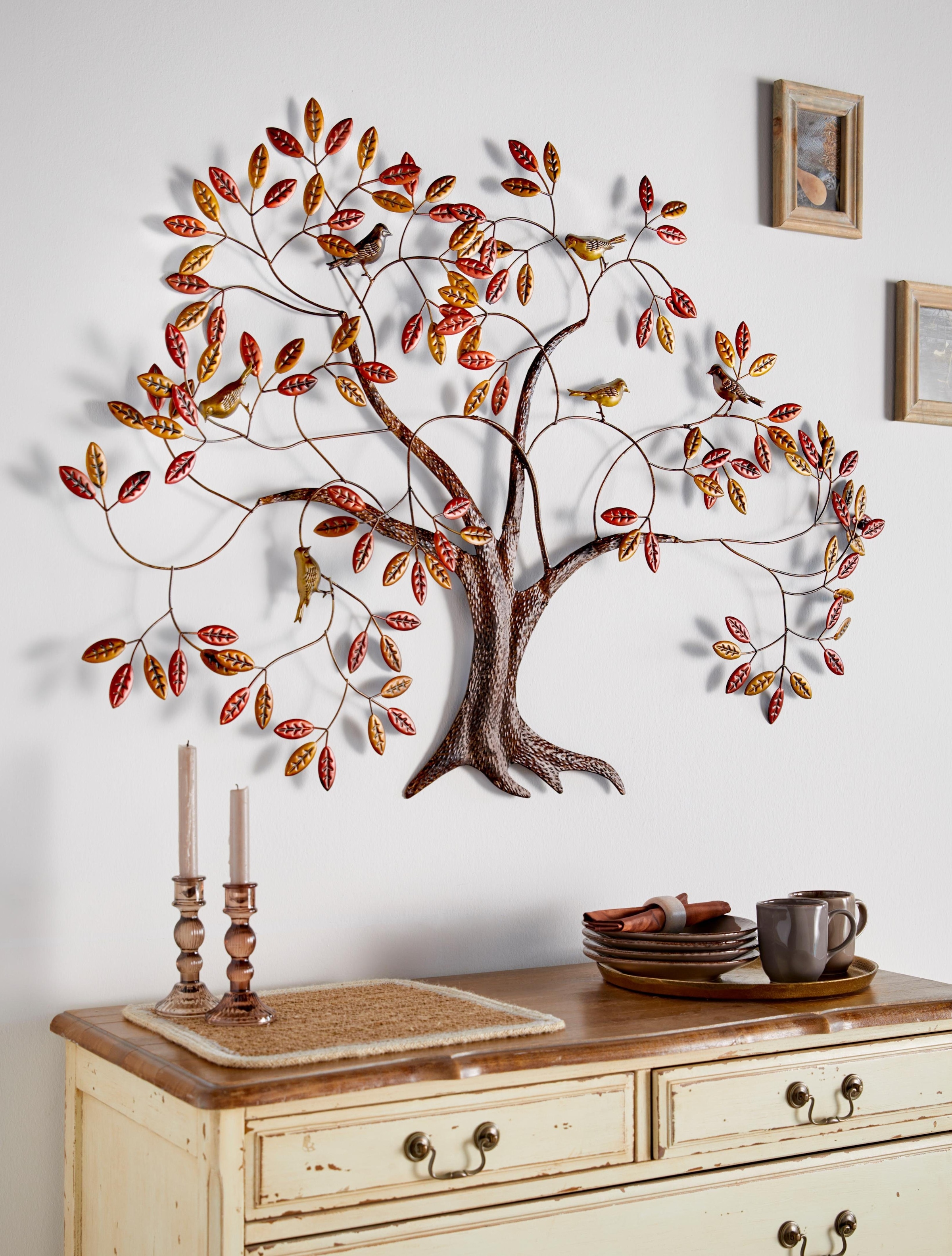 affaire BAUR Wanddeko, aus Wanddekoration, | Wanddekoobjekt Home Wohnzimmer Metall, bestellen »Baum«,