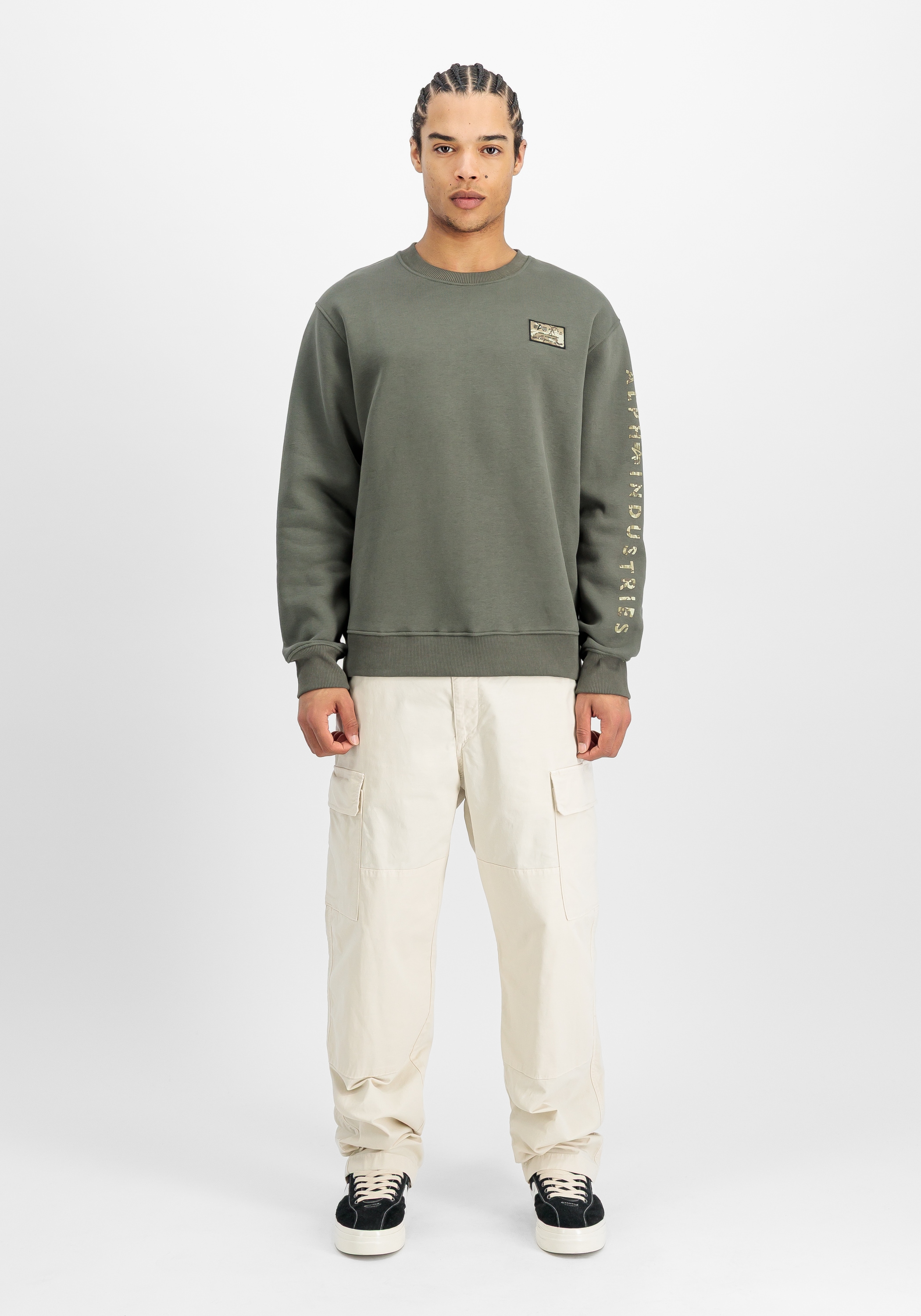 Alpha Industries Sweater »Alpha Industries Men - Sweatshirts Camo Sleeve Sweatshirt«