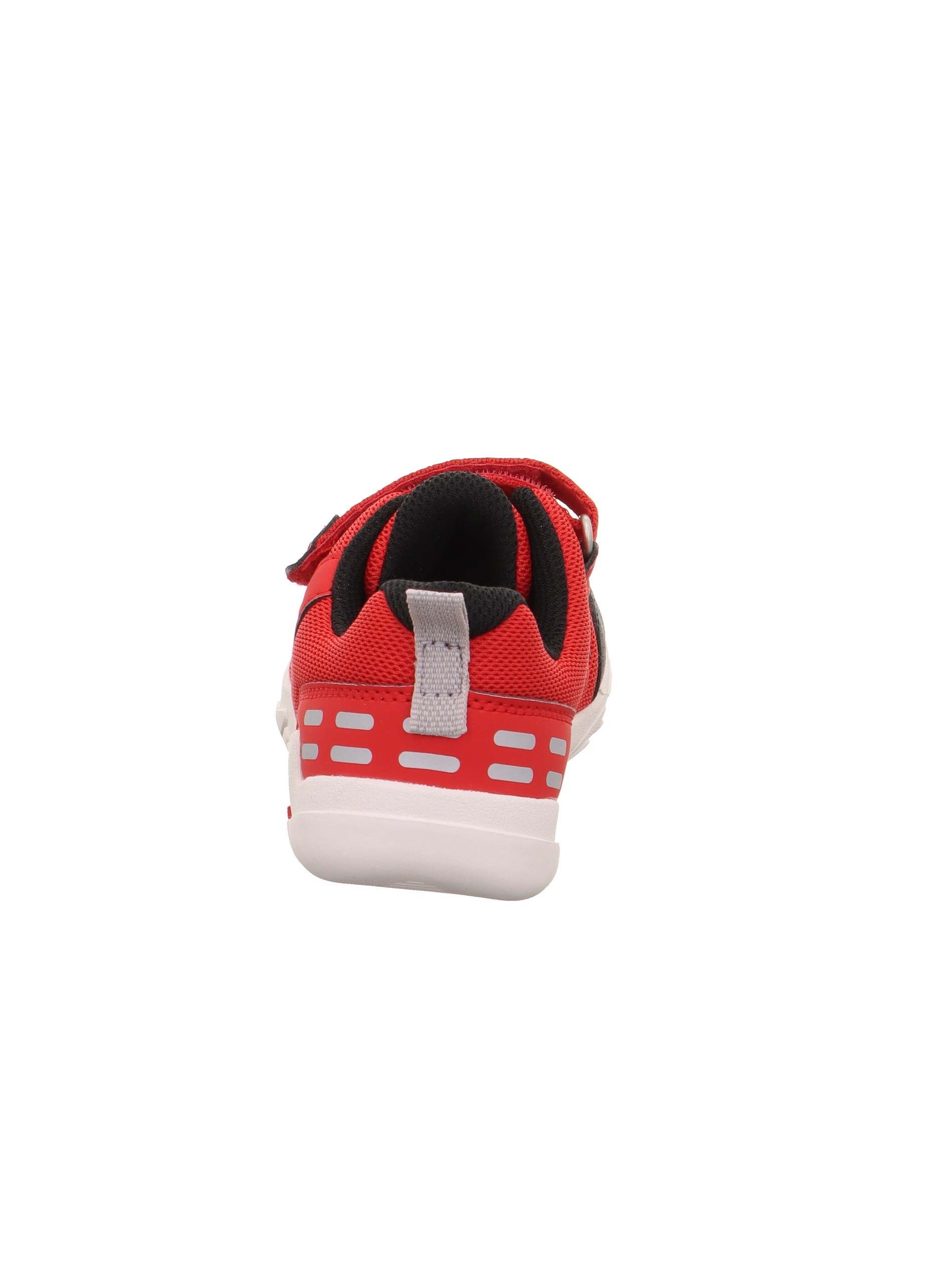 Sneaker SUPERFIT "TRACE WMS: mittel", Damen, Gr. 35, rot, schwarz, Lederimitat, Textil, unifarben mit Farbeinsatz, Schuhe Sneaker, Klettschuh, mit herausnehmbarer Einlage, Größenschablone zum Download 3