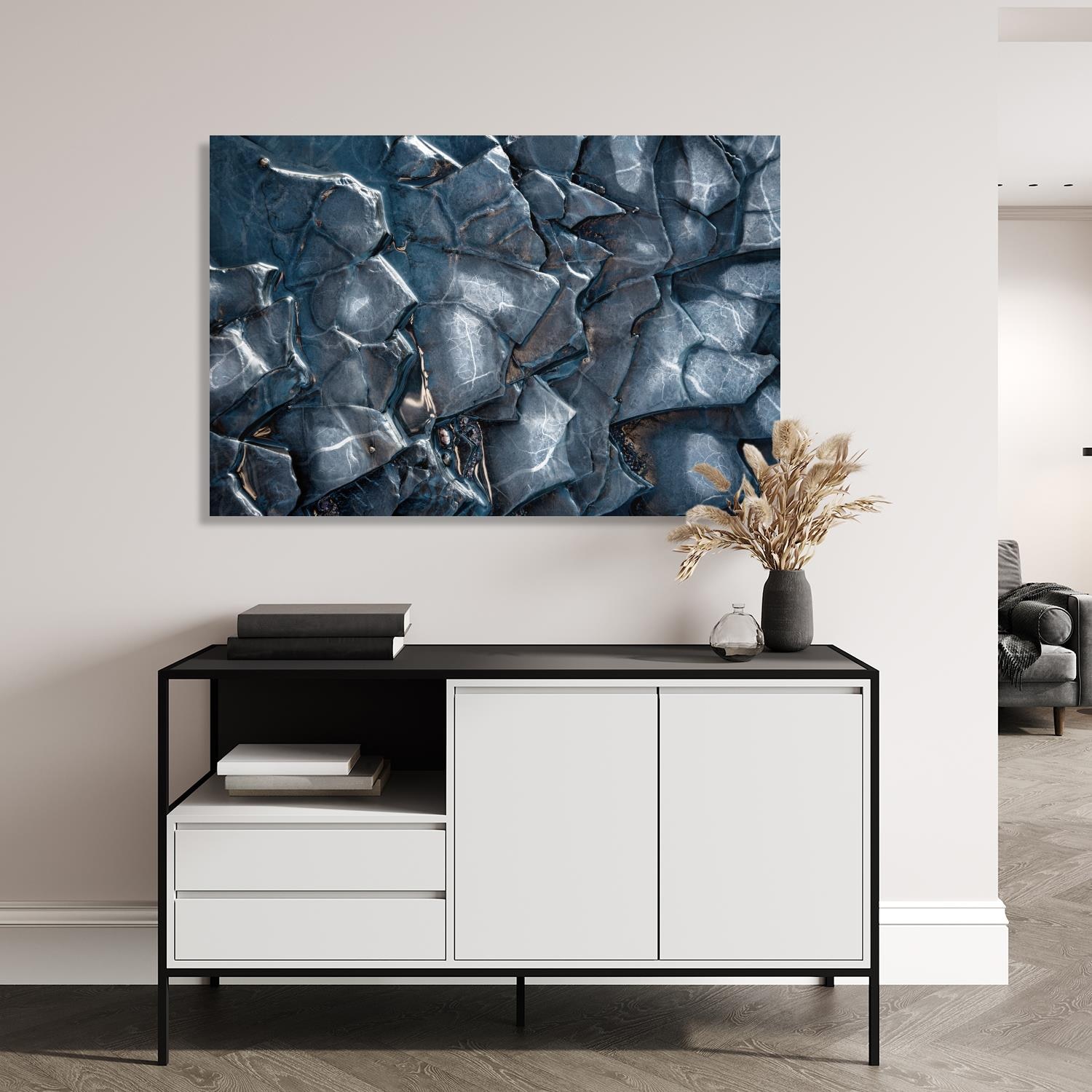 queence Leinwandbild "The Stone" Stein 1 Stk. tlg. mit sehr guten Schallabs günstig online kaufen