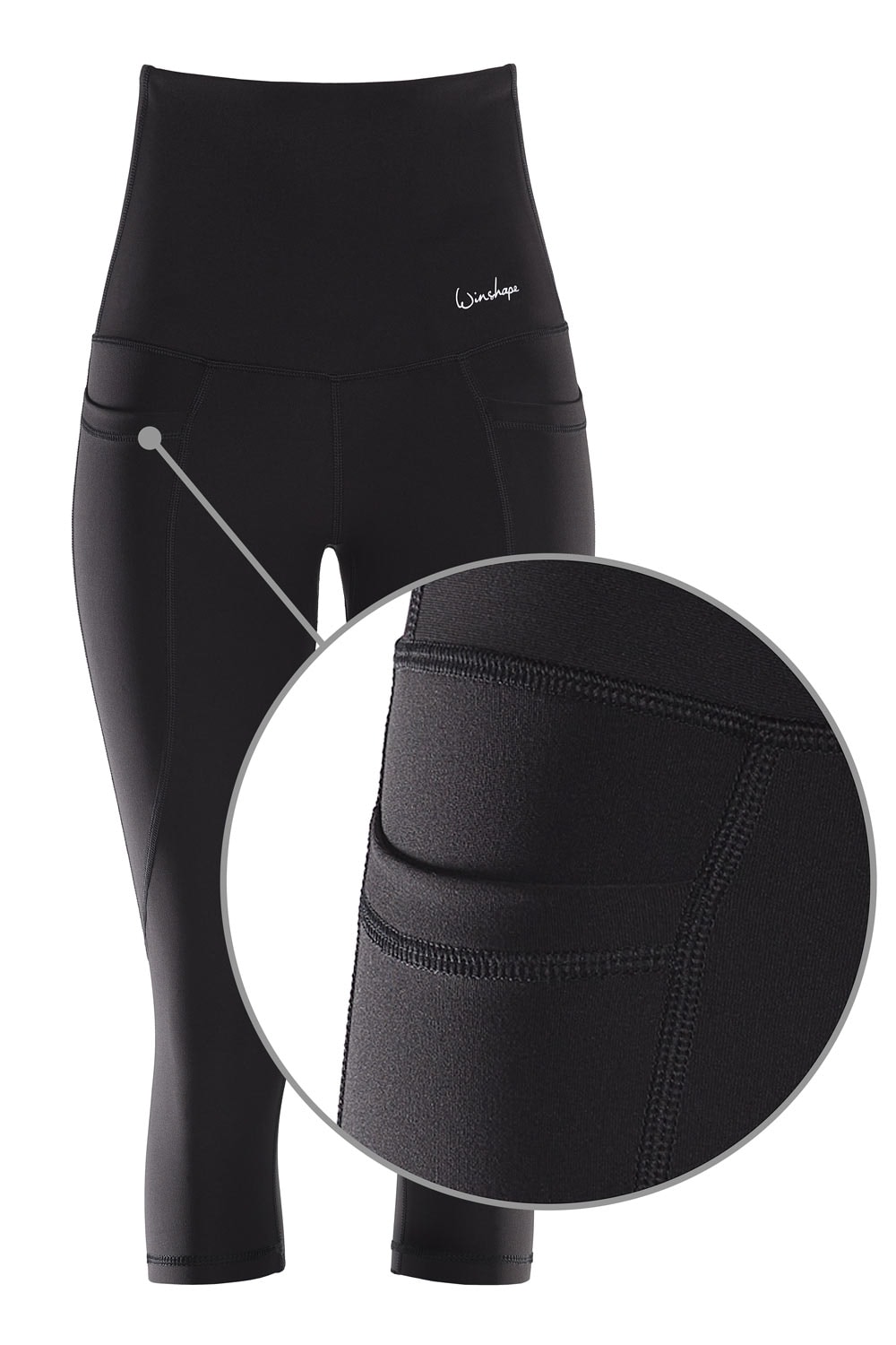 Winshape Leggings »¾-Functional Comfort HWL215C«, High Waist mit praktischen Taschen
