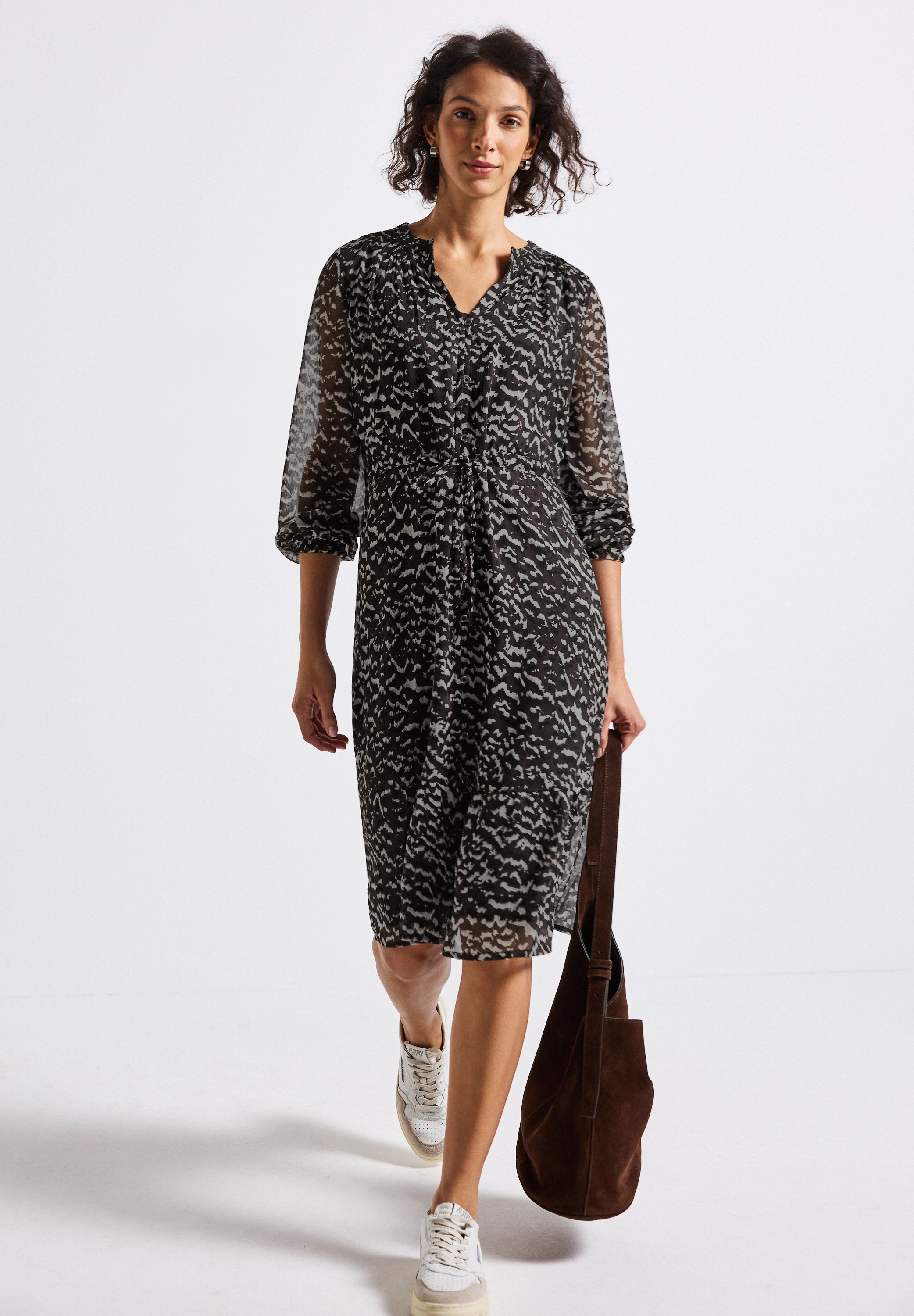 Thumbnail - STREET ONE Chiffonkleid mit All-Over Print