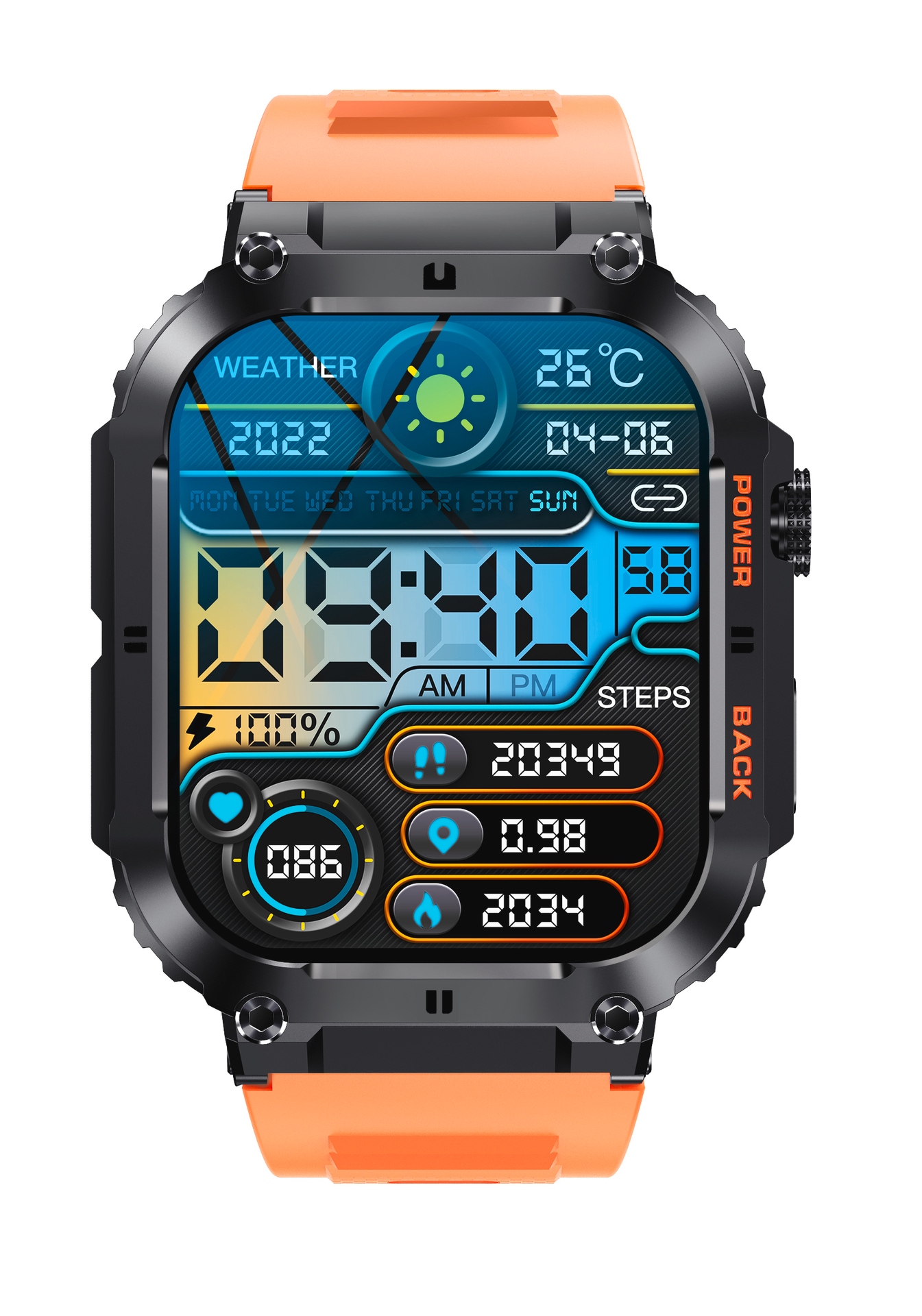 Denver Smartwatch »Smartwatch SWC-191«, (4,98 cm / 1,96 Zoll), 0,000578 GB,)