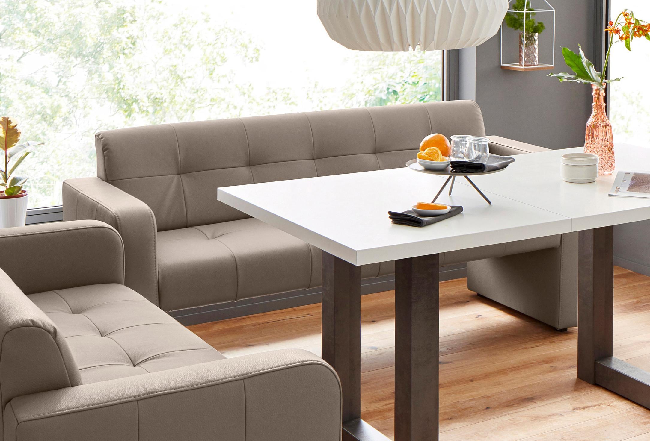 exxpo - sofa fashion Polsterbank »Barista Küchensofa mit Komfortsitzhöhe 49cm«, tolle Detailverarbeitung, frei im Raum stellbar