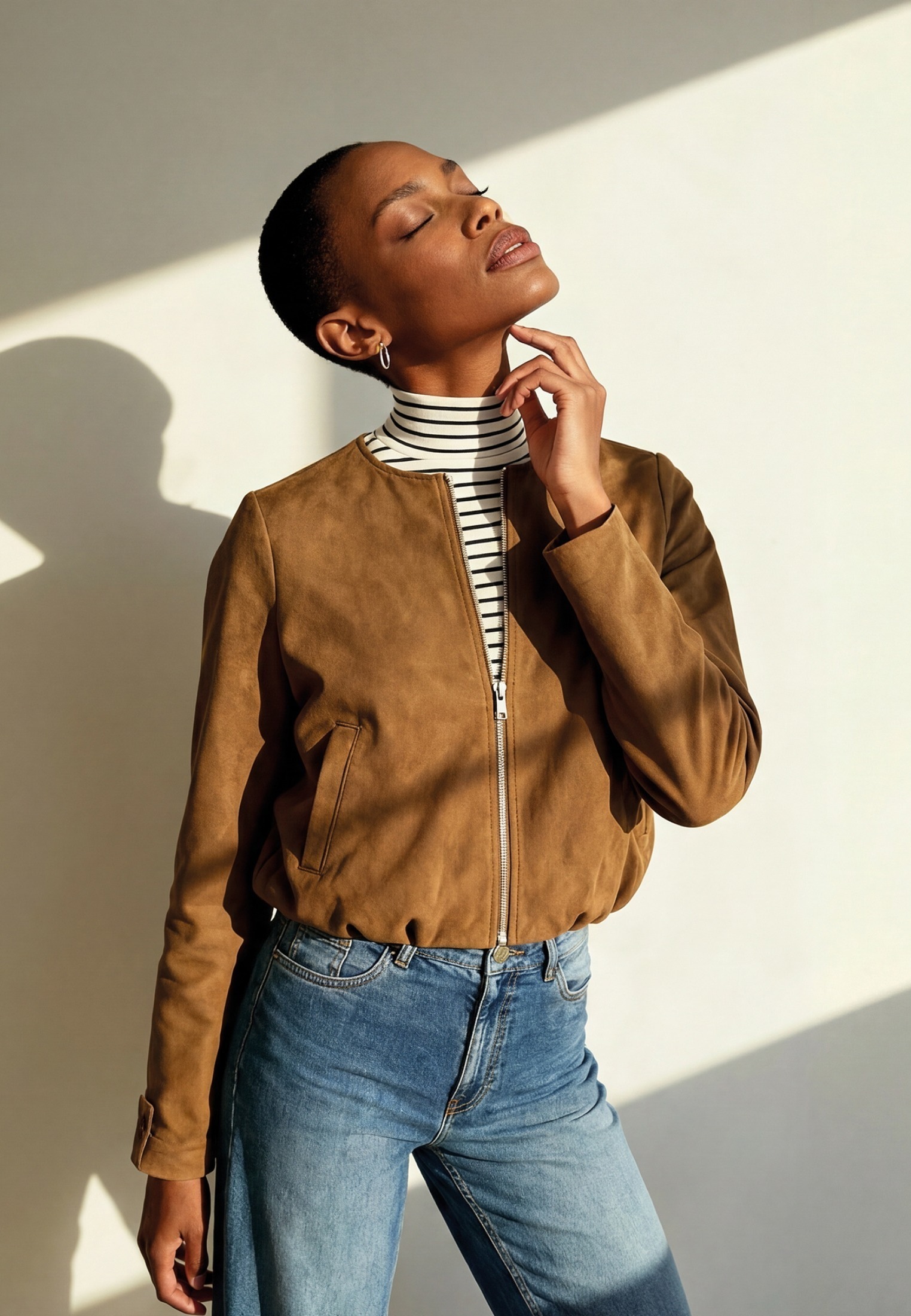 Zero Jackenblazer »Damen mit Reißverschluss« Plain/ohne Details