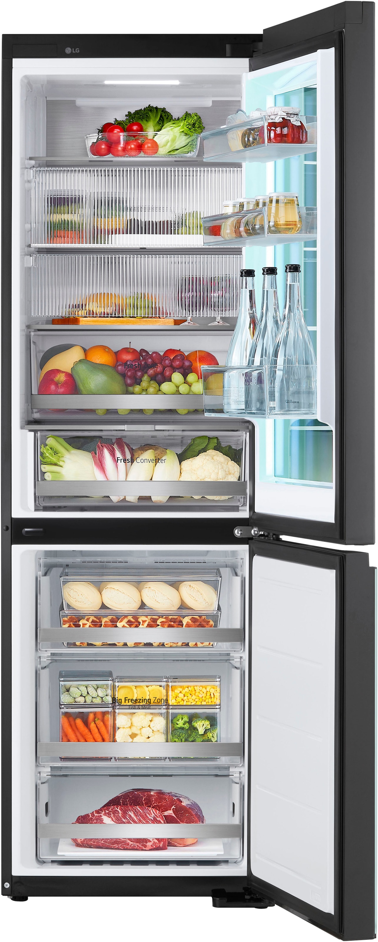 LG Kühl-/Gefrierkombination InstaView® »GBG719MDNN« 187 cm hoch 59,5 cm breit