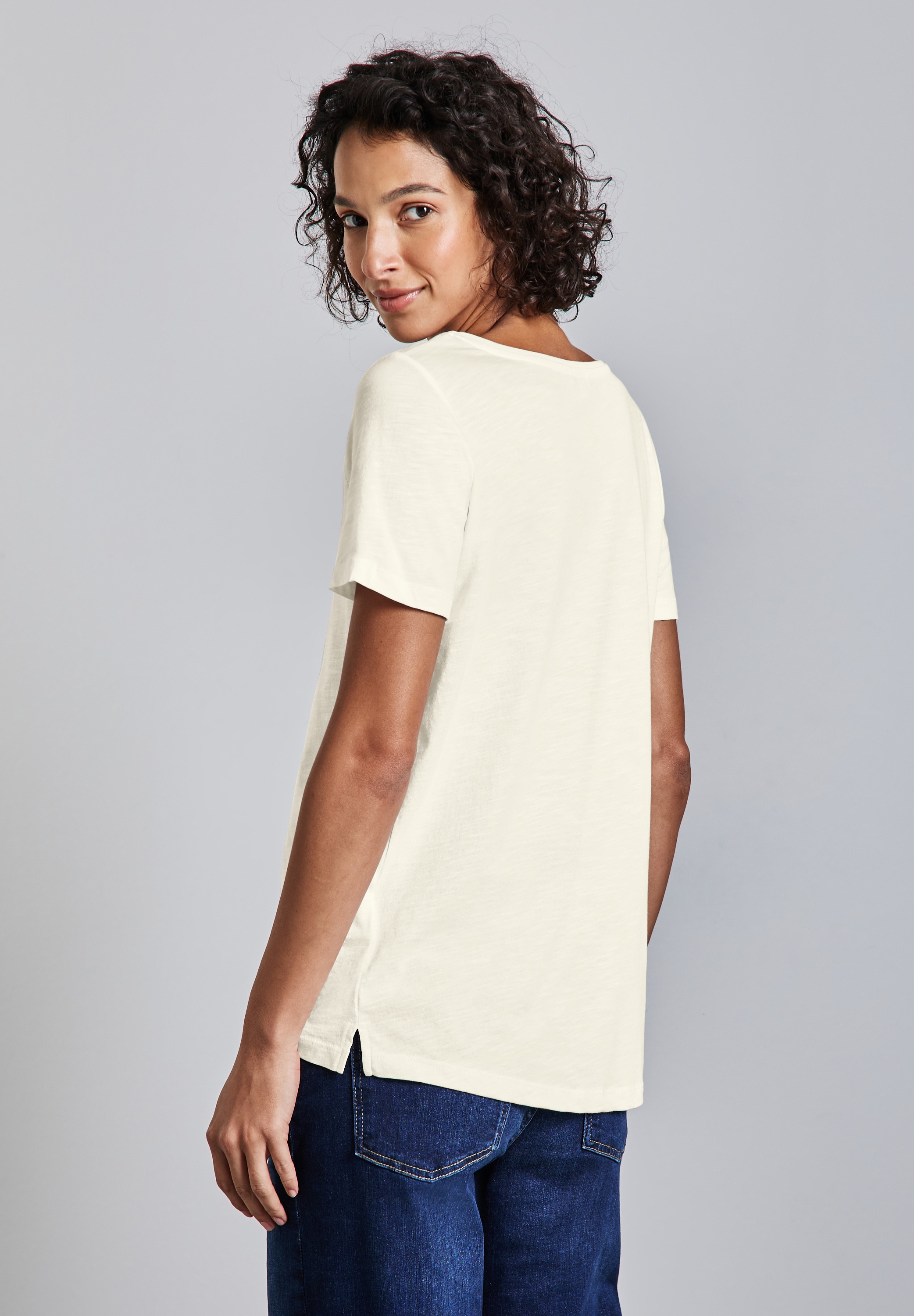 STREET ONE V-Shirt, mit V-Ausschnitt