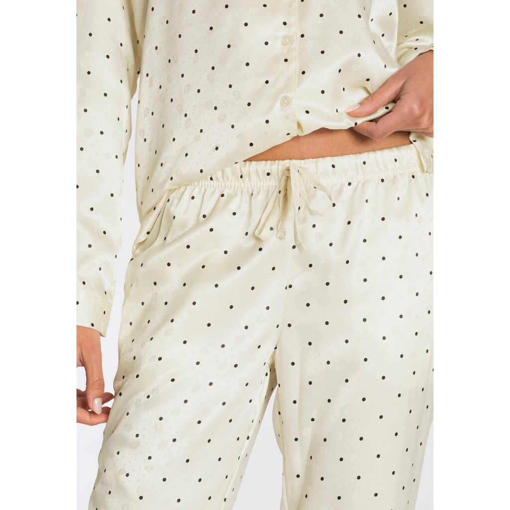 s.Oliver Pyjama, (2 tlg., 1 Stück), aus gemustertem Satin