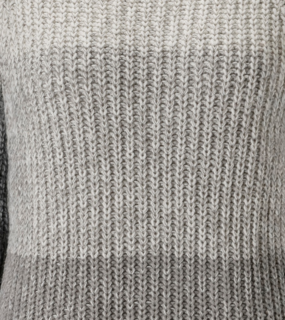 Aniston CASUAL Strickpullover, im melangefarbenen Color-Blocking - NEUE KOLLEKTION