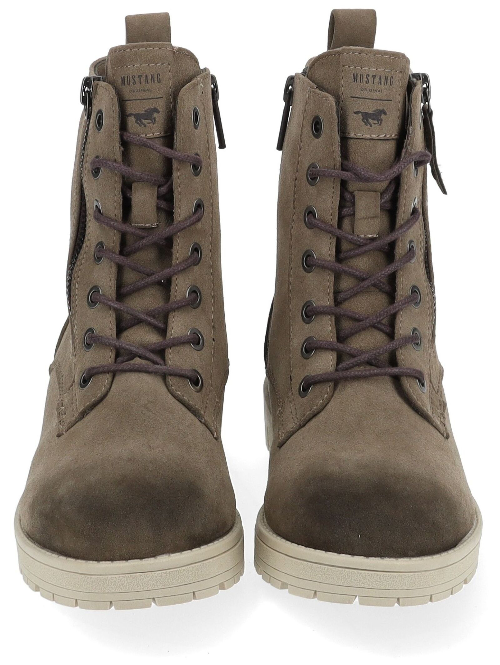 Mustang Shoes Schnürstiefelette »Mustang Shoes Stiefelette Lederimitat«