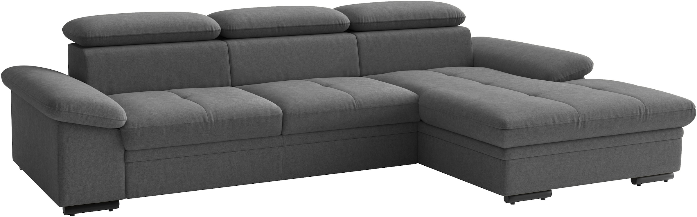 sit&more Ecksofa »Viola L-Form, B: 260 cm, Arm- & Kopfteilverstellung« optional Schlaffunktion, Sofa mit Komfortsitz