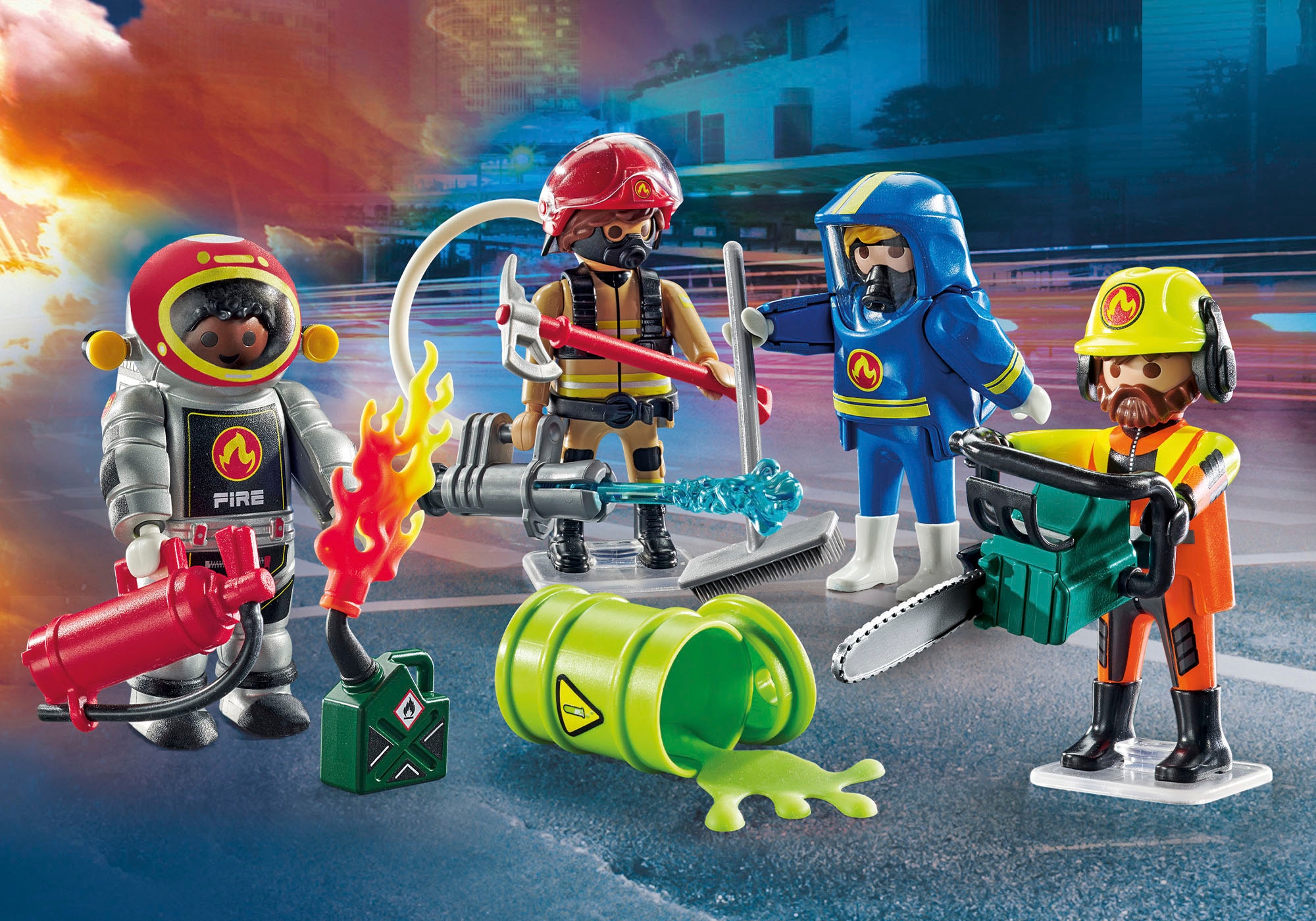 Playmobil® Konstruktions-Spielset »Action Heroes, Feuerwehr (71468), My Figures«, (70 St.), Made in Europe