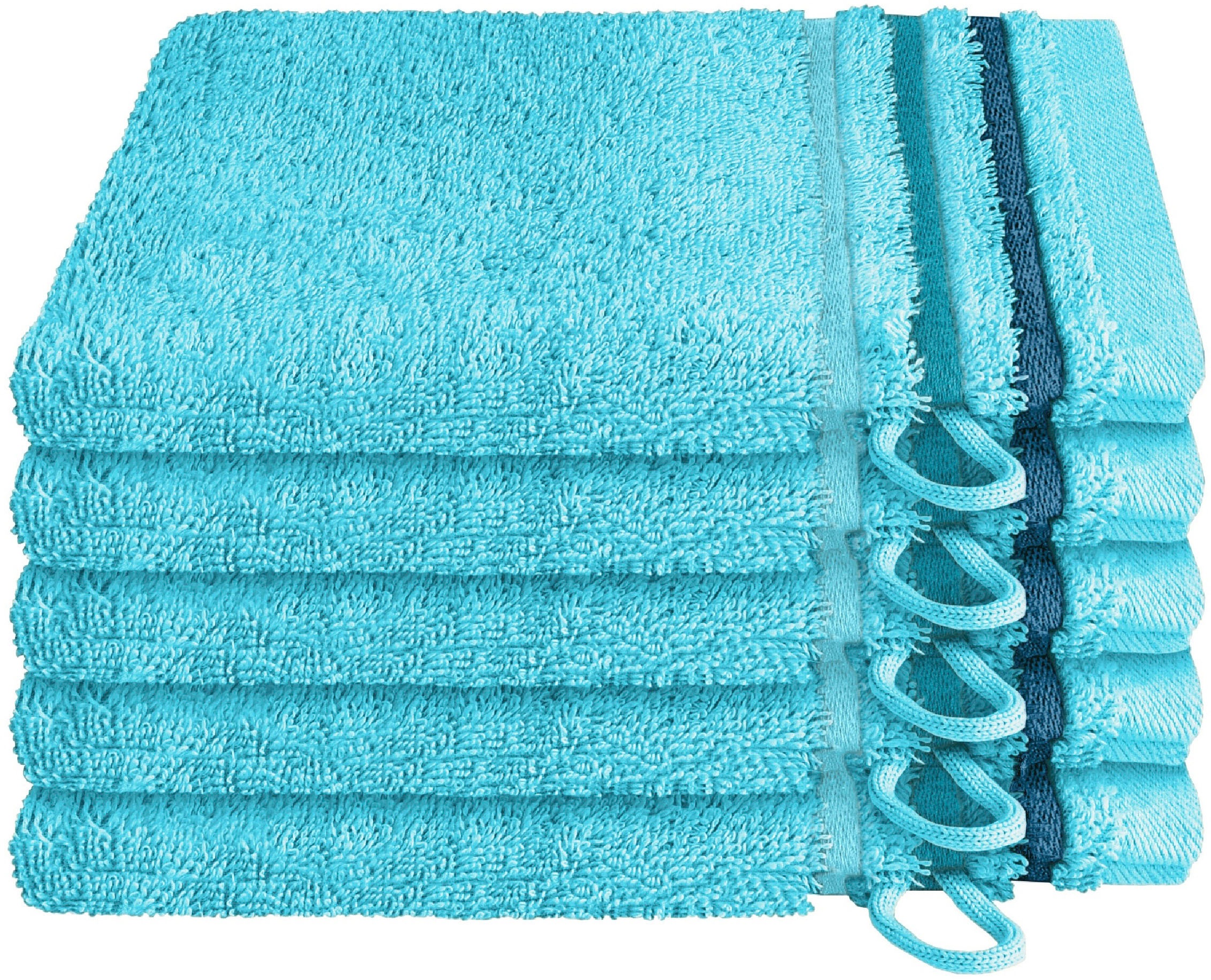 Schiesser Waschhandschuh "Skyline Color aus 100 % Baumwolle mit eleganter Streifenbordüre" MADE IN GREEN by OEKO-TEX