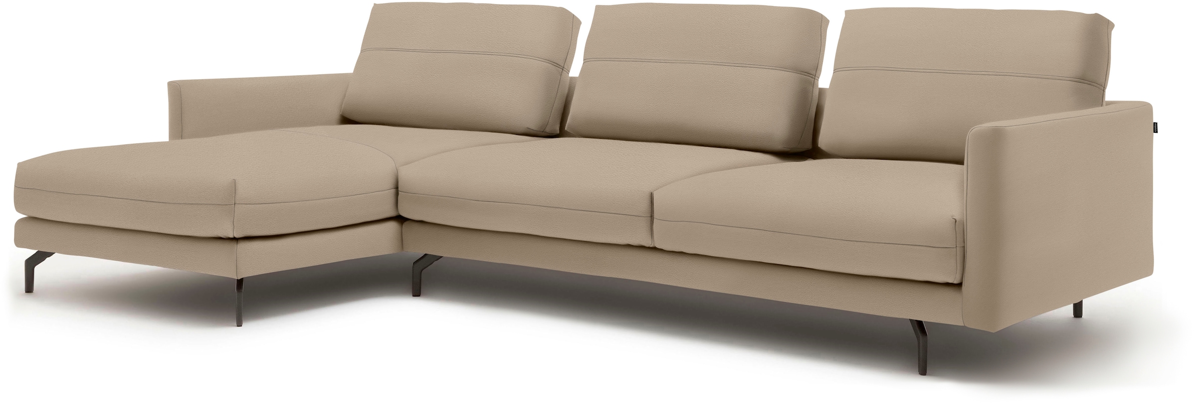 Creation BY ROLF BENZ Ecksofa »CR.414, Designecksofa, Polsterecke, L-Form«, wahlweise aus feinstem Rindsleder oder hochwertigem Chenille