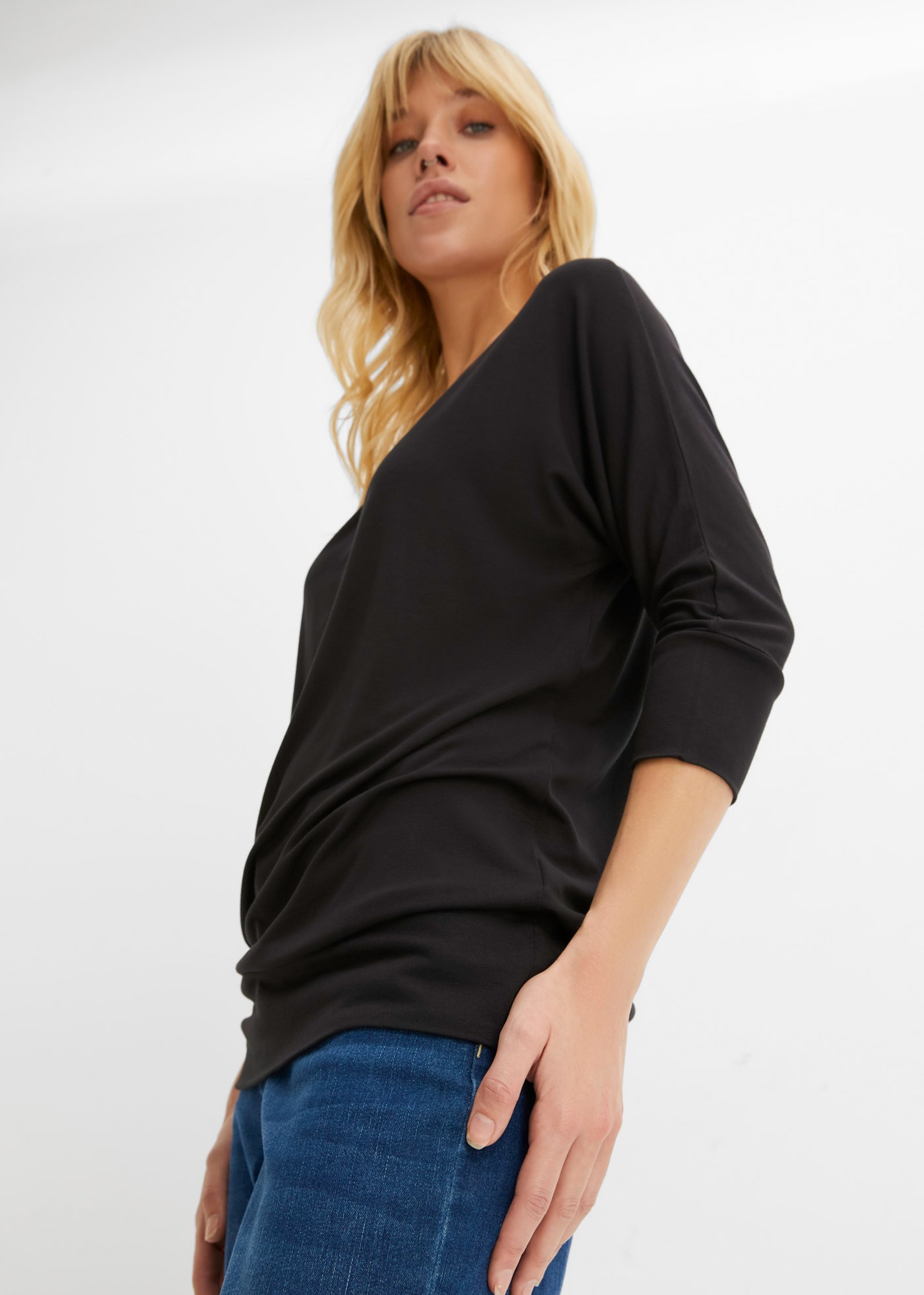 bonprix Oversize-Shirt "Oversized-Shirt aus fließender Viskose", Oversized- günstig online kaufen