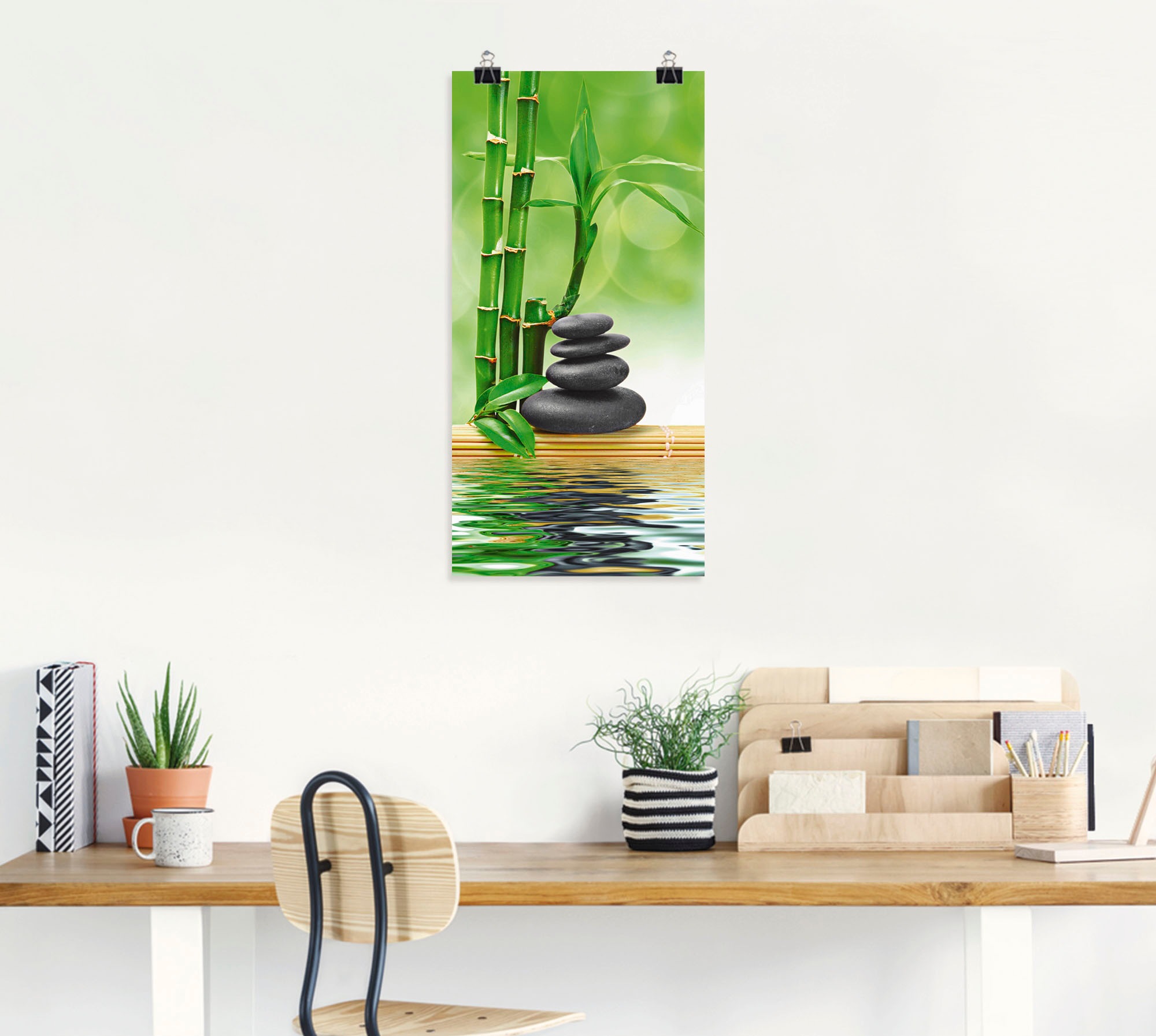 Artland Wandbild "Spa Konzept Zen Basaltsteine", Zen, (1 St.), als Leinwand günstig online kaufen