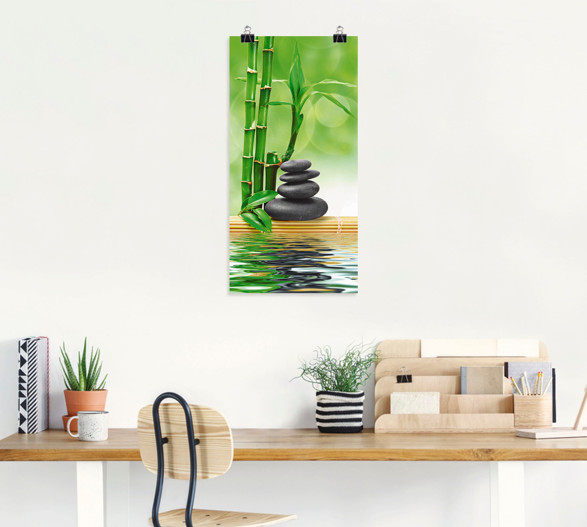 Artland Wandbild "Spa Konzept Zen Basaltsteine" Zen 1 Stk. tlg. als Leinwan günstig online kaufen