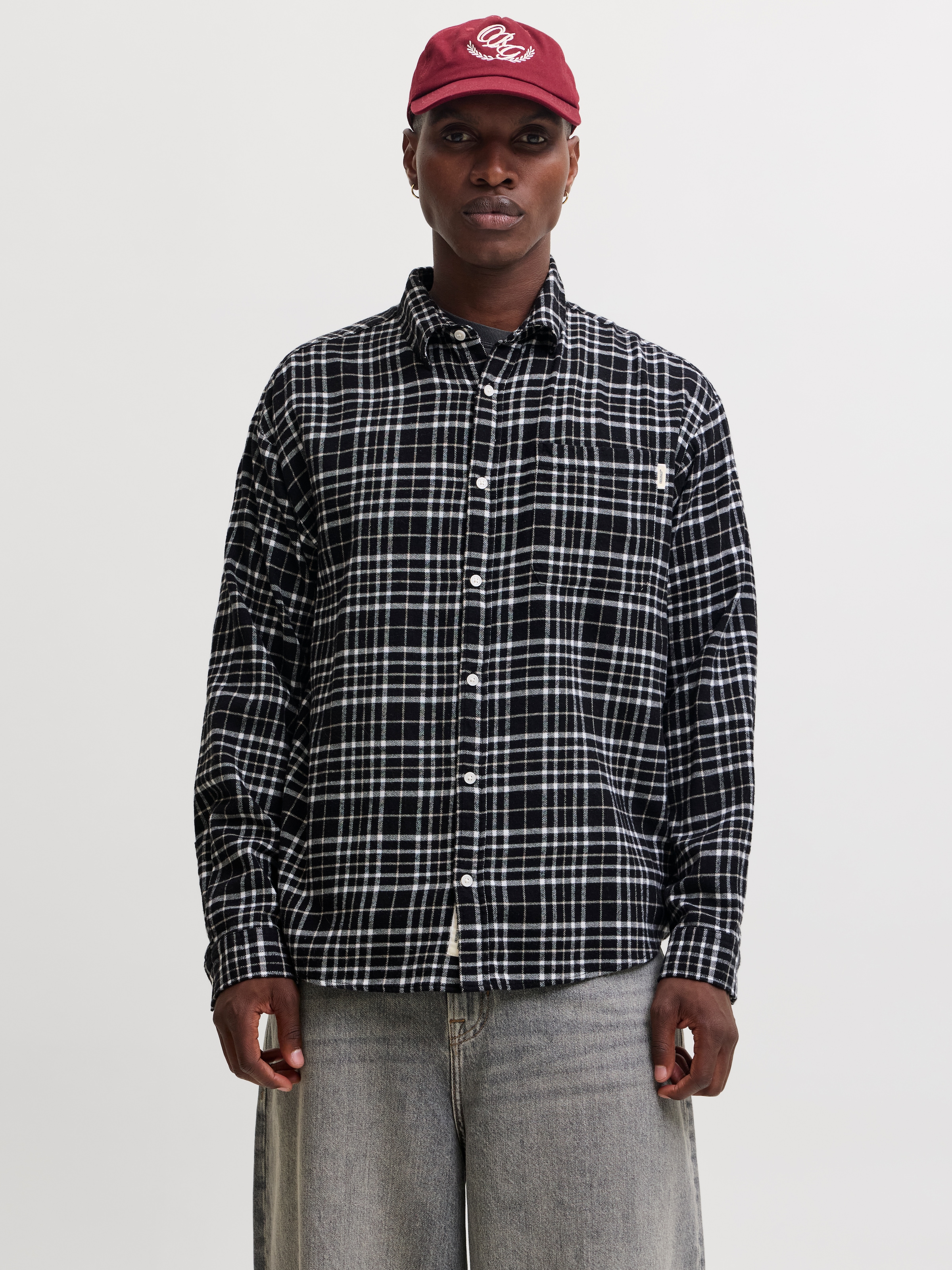 Jack & Jones Langarmhemd »JORFREDERIKSBERG FLANNEL SHIRT L/S« Baumwolle, regular fit