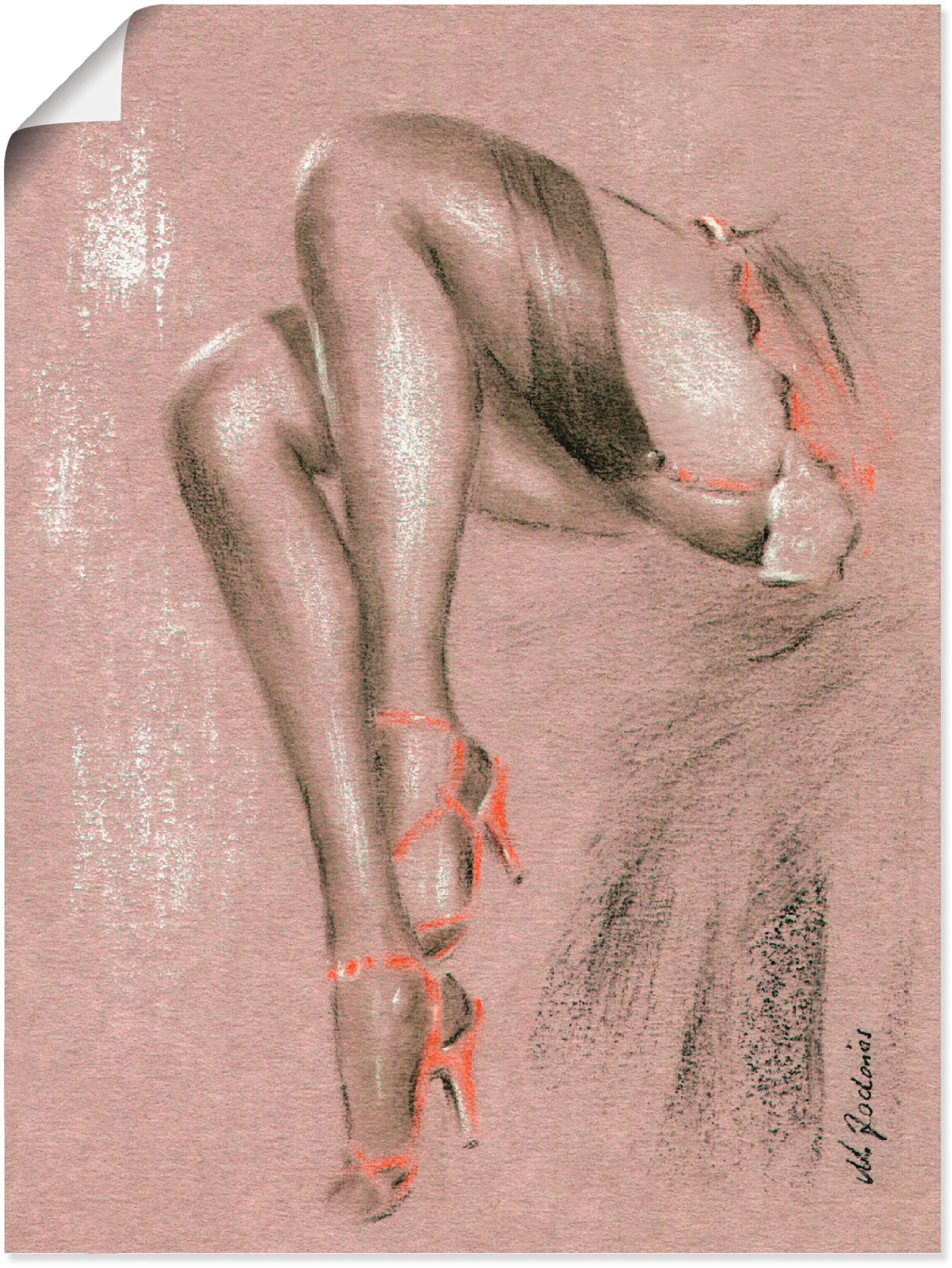 Artland Wandbild "Erotisches in High Heels", Frau, (1 St.), als Leinwandbil günstig online kaufen