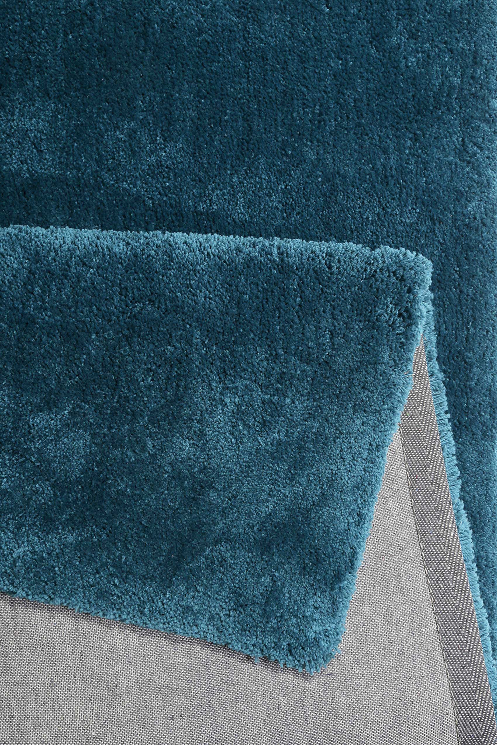 Hochflor-Teppich ESPRIT "Relaxx ESP-4150" Gr. 31, blau (türkis, petrol), B:130cm H:25mm L:190cm, Kunstfaser, Teppiche, Wohnzimmer, sehr große Farbauswahl, weicher dichter Hochflor 3