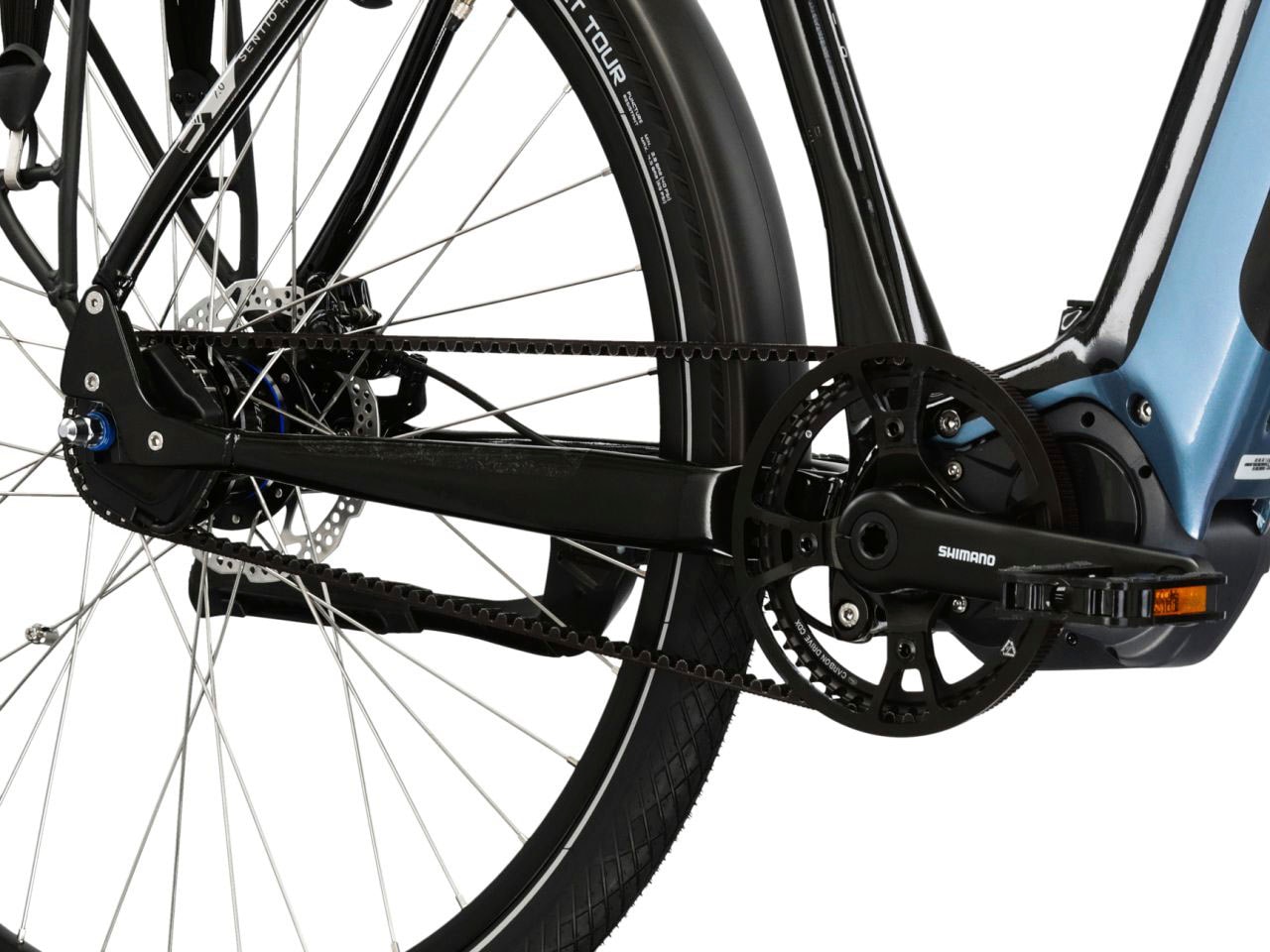Kross E-Bike »E-Citybike Sentio Hybrid 7.0 28 Zoll schwarz«, 8 Gang, Shimano, ALFINE, Mittelmotor 250 W