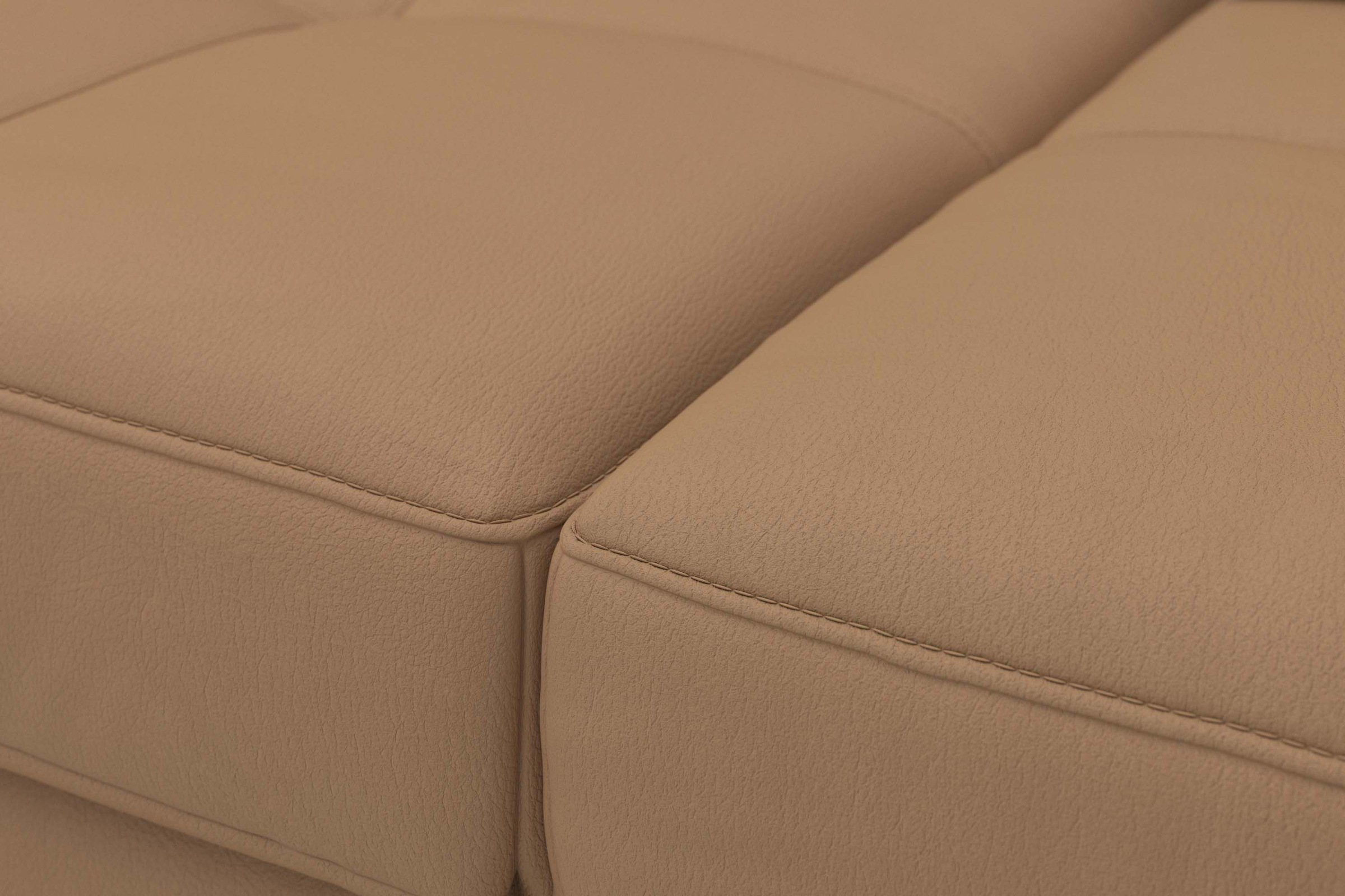Places of Style Ecksofa Costello, mit Sitztiefenverstellung und Armlehnfunktion, incl. 3 Nierenkissen