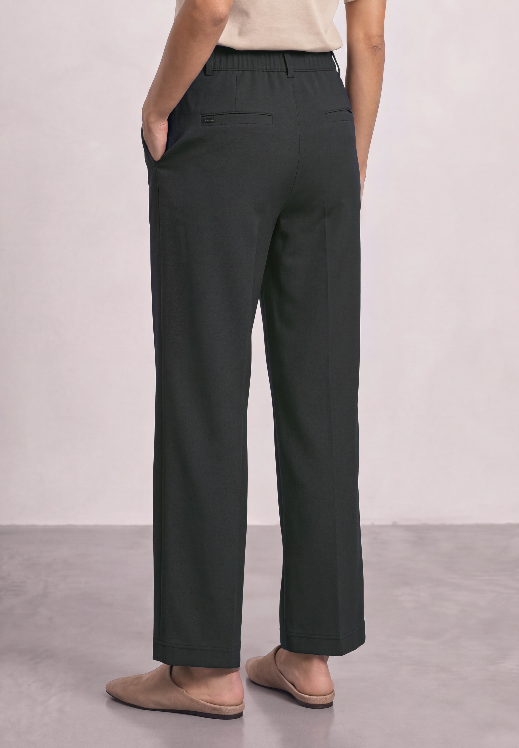 STREET ONE Stoffhose  mit Wide Legs