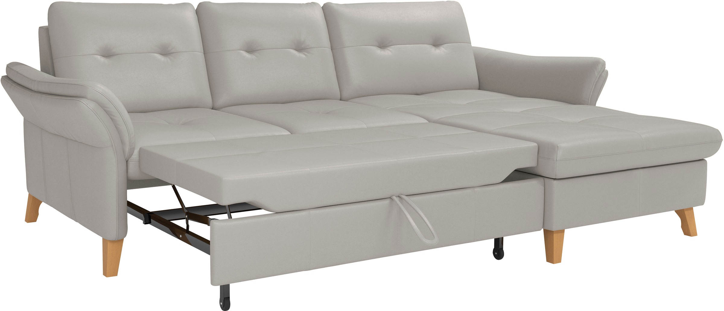 sit&more Ecksofa »Göteborg«, Sitztiefenverstellung und Federkern, wahlweise mit Bettfunktion