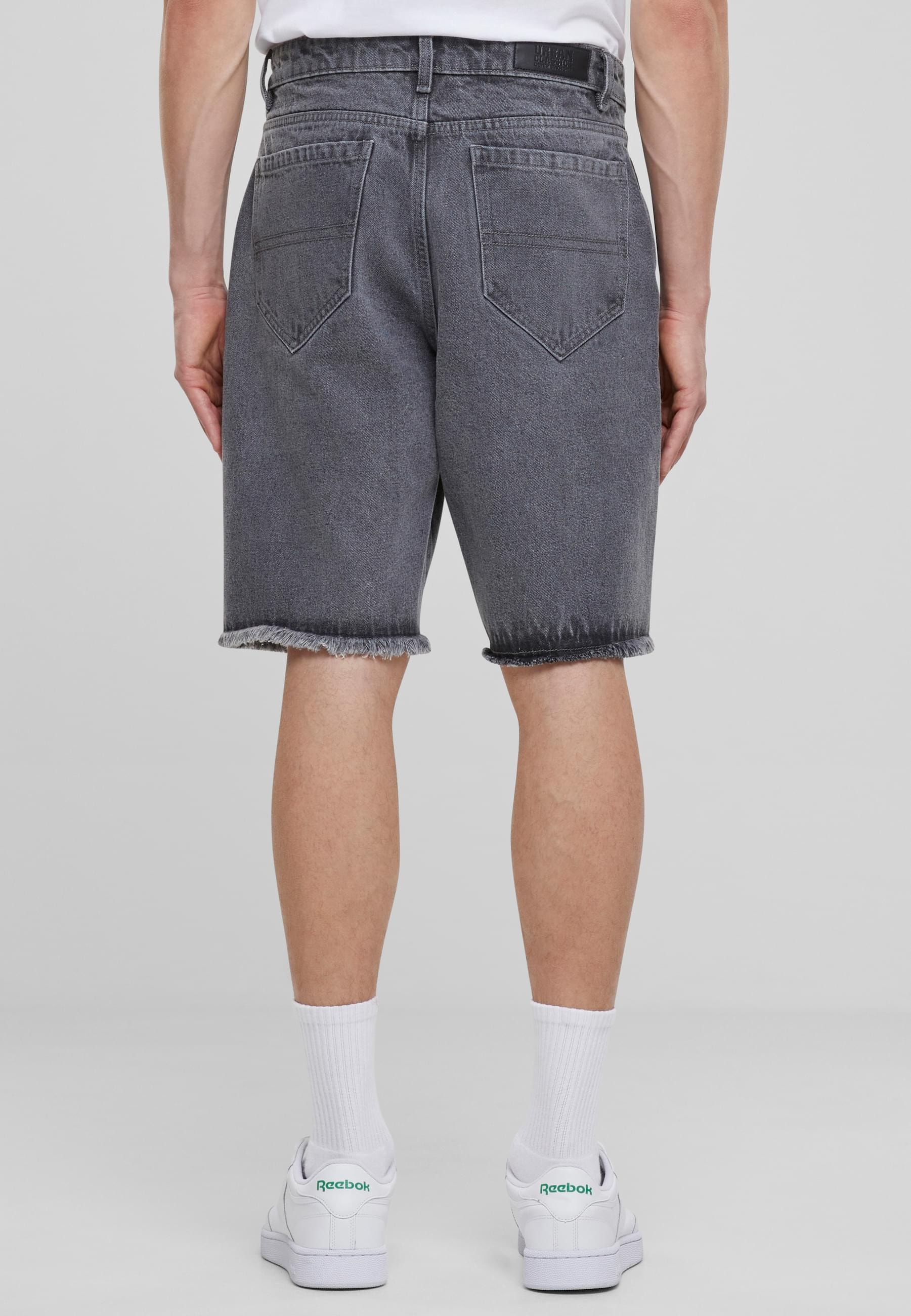 URBAN CLASSICS Shorts »Urban Classics Open Edge Two Knee Denim Shorts«, (1 tlg.)