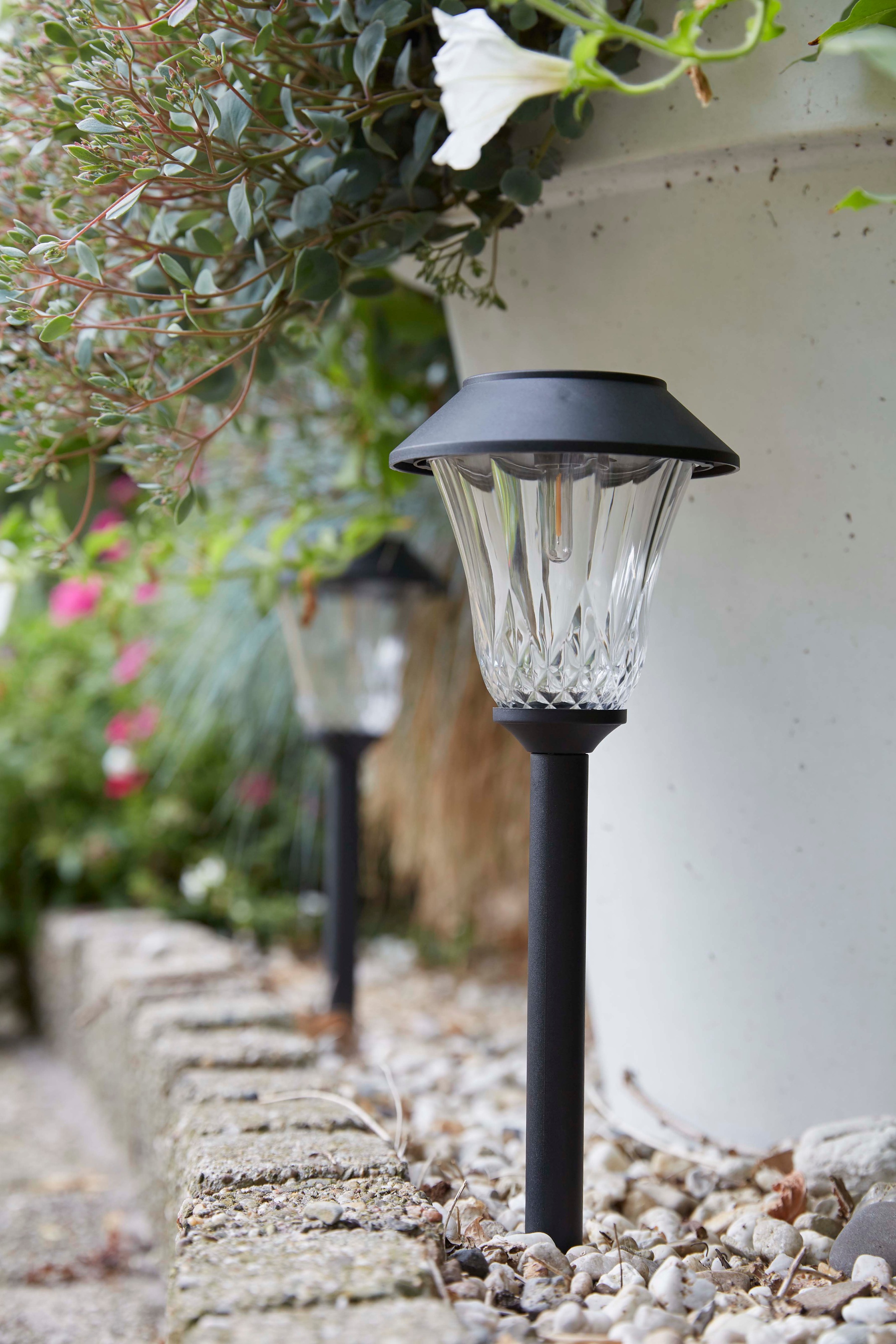 LUXFORM Gartenleuchte "Solar-Gartenlampe - St. Tropez - 3 Stück - 5 Lumen", günstig online kaufen