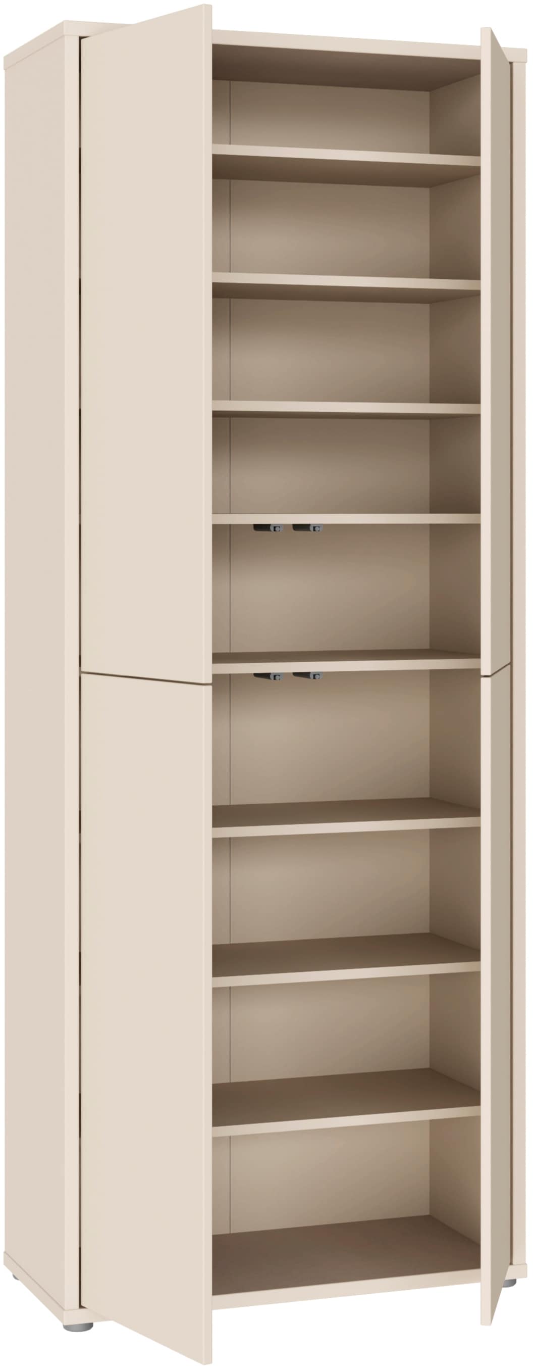 FORTE Schuhschrank »Alice Springs«, (B/H/T 74,5/191,9/34,9 cm), Stauraumschrank, Mehrzweckschrank, Breite 74,5 cm, mit 8 Böden