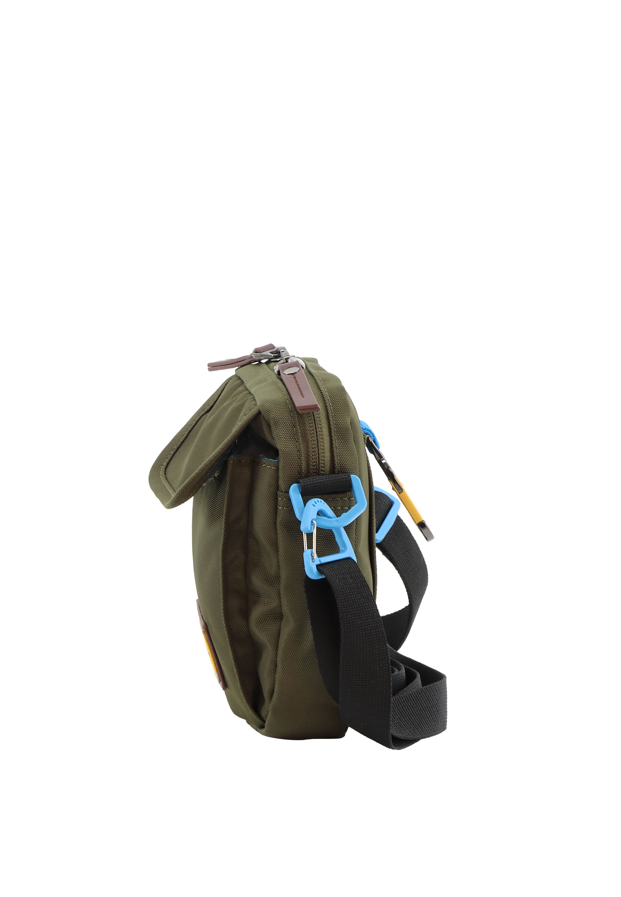 Schultertasche DISCOVERY "Icon", Damen, Gr. B/H/T: 13,5cm x 18,5cm x 4cm, grün (khaki), Kunstfaser, unifarben, Taschen Schultertasche, aus rPet Polyester-Material 3