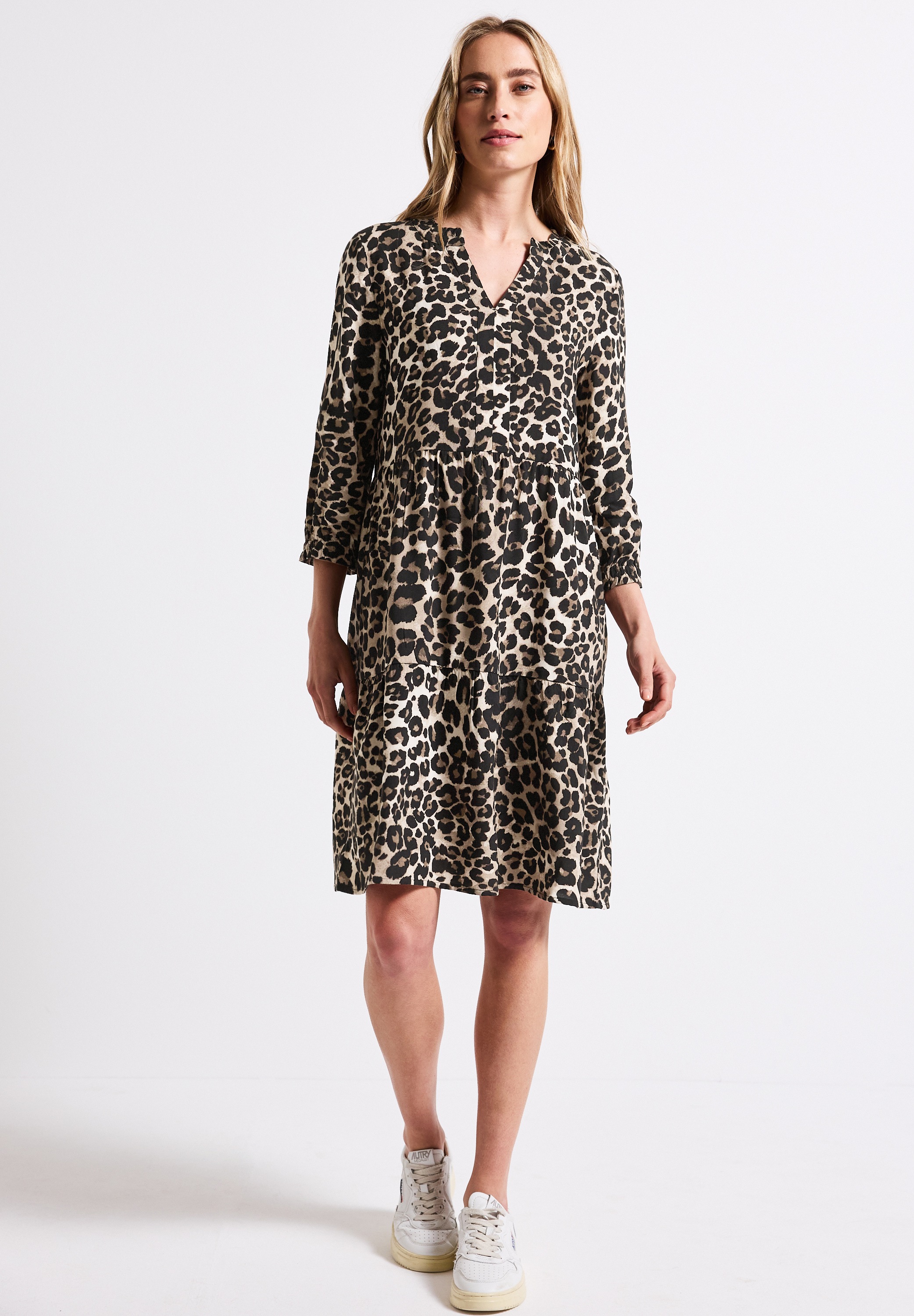 STREET ONE Tunikakleid Ohne Taschen mit Volant günstig online kaufen