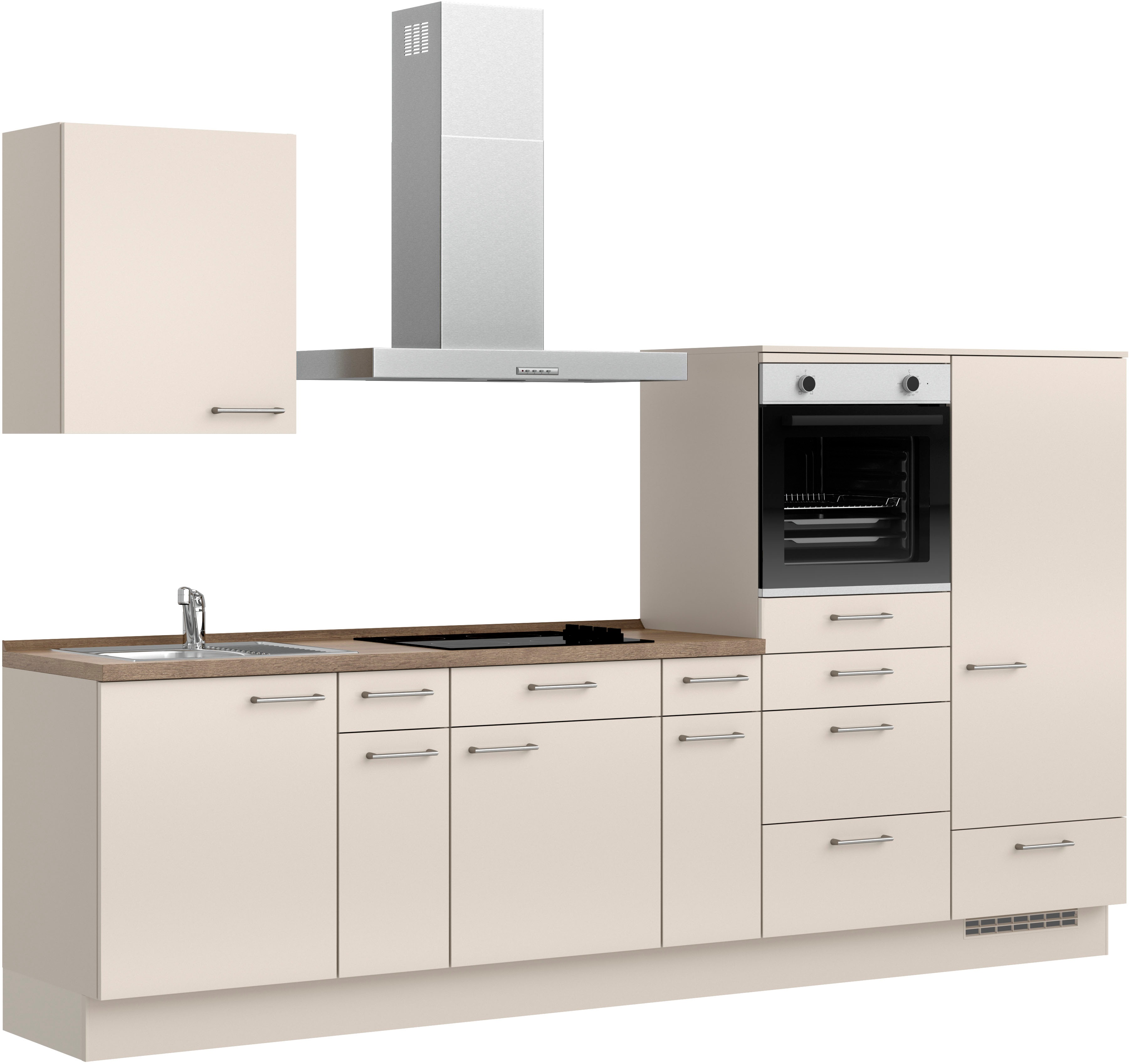 Thumbnail - nobilia Küchenzeile ""Laser I", Ausrichtung wählbar, Breite 300 cm" vormontiert, wahlw. mit unterschiedlichen E-Geräten-...