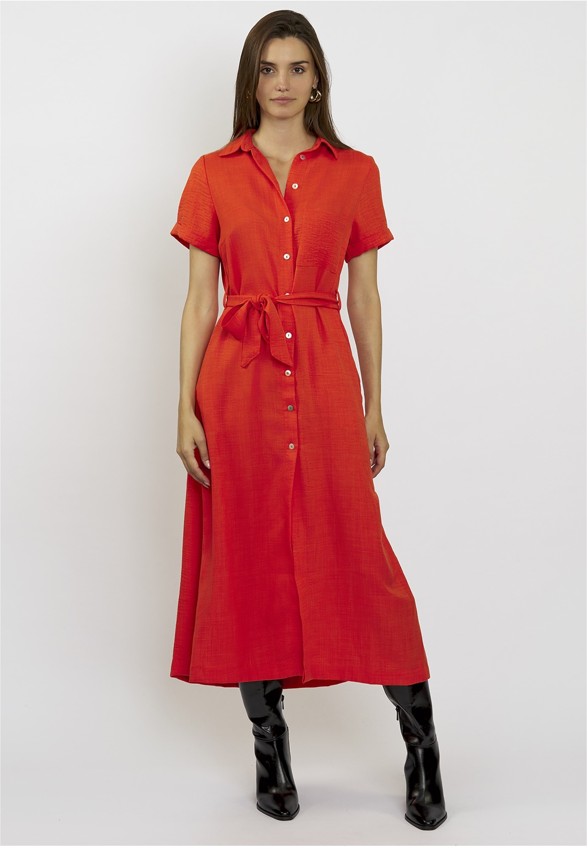 freshlions Jerseykleid "Long Button up", mit langem Schnitt günstig online kaufen