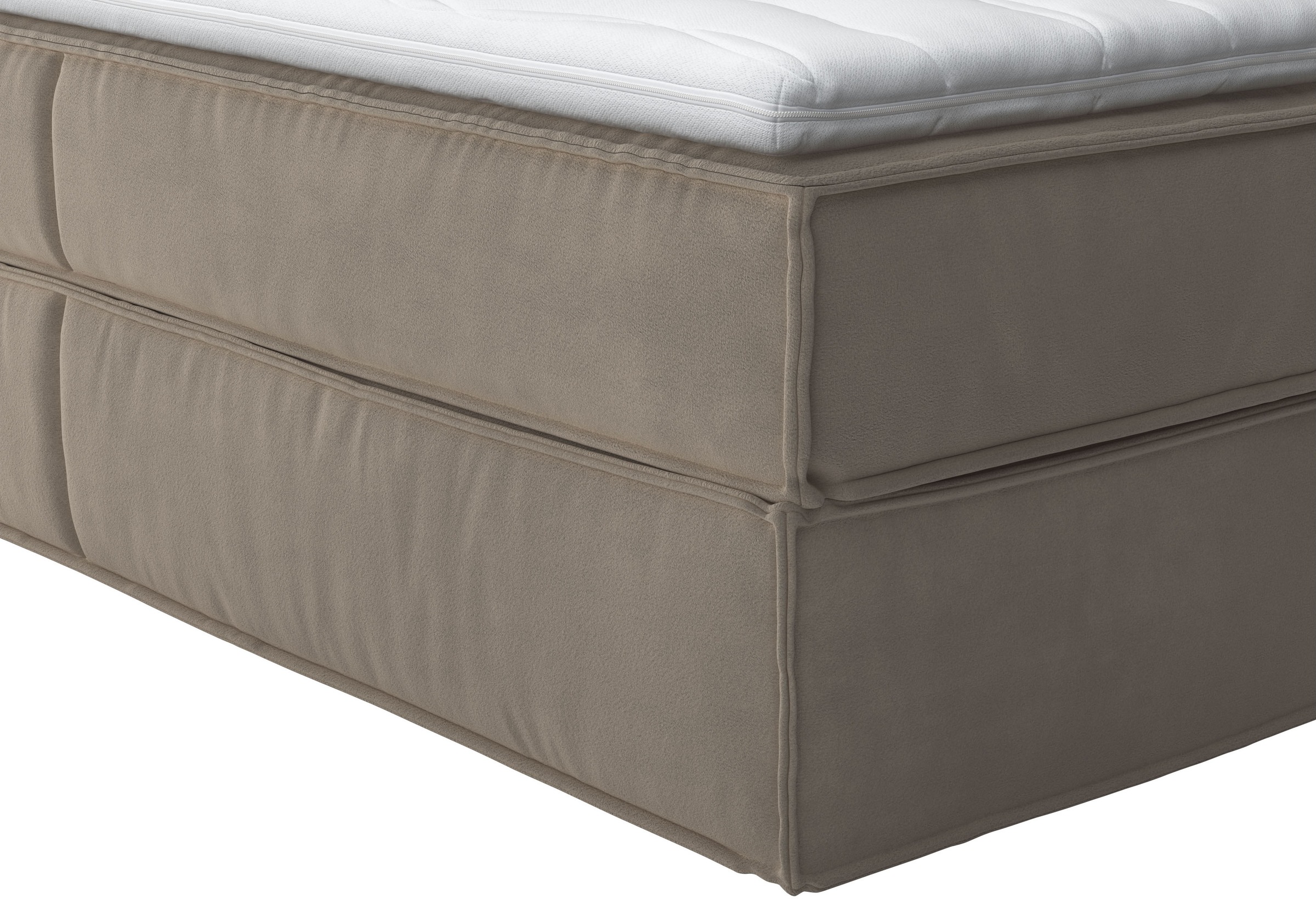 LeGer Home by Lena Gercke Boxspringbett »Addyson«, (Härtegrade H2, H3 und H4 wählbar), Boxspringbett inkl. Topper, 2 Matratzen