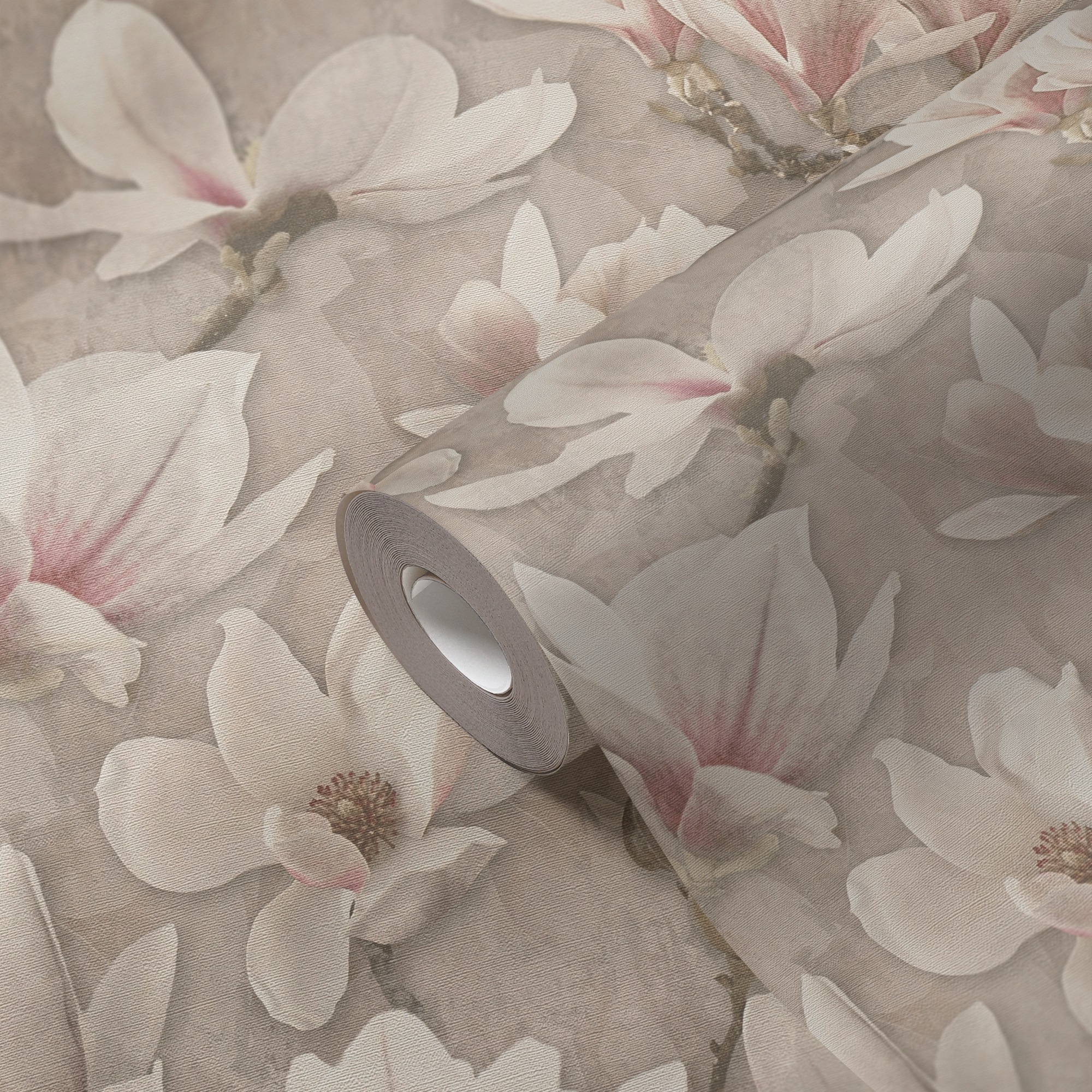A.S. Création Vliestapete »PintWalls II Blumen-Tapete Mustertapete Magnolien Blumen«, matt, Vliestapete floral für Schlafzimmer Küche Wohnzimmer Magnolie Design