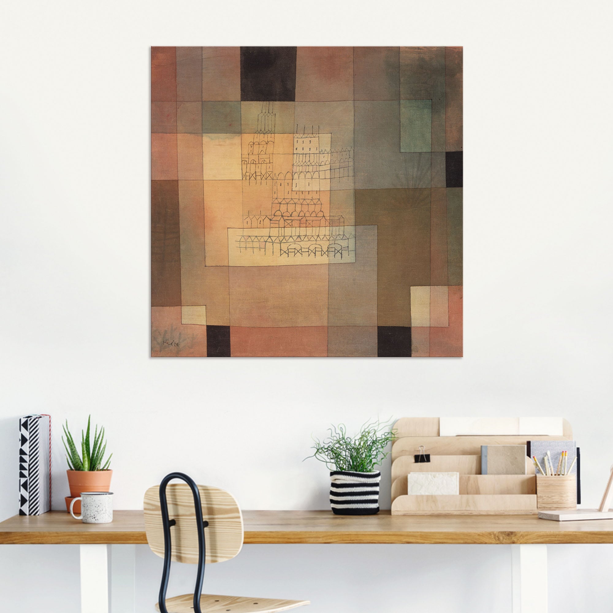 Artland Leinwandbild »Polyphone Architektur. 1930«, Muster, (1 St.), auf Keilrahmen gespannt