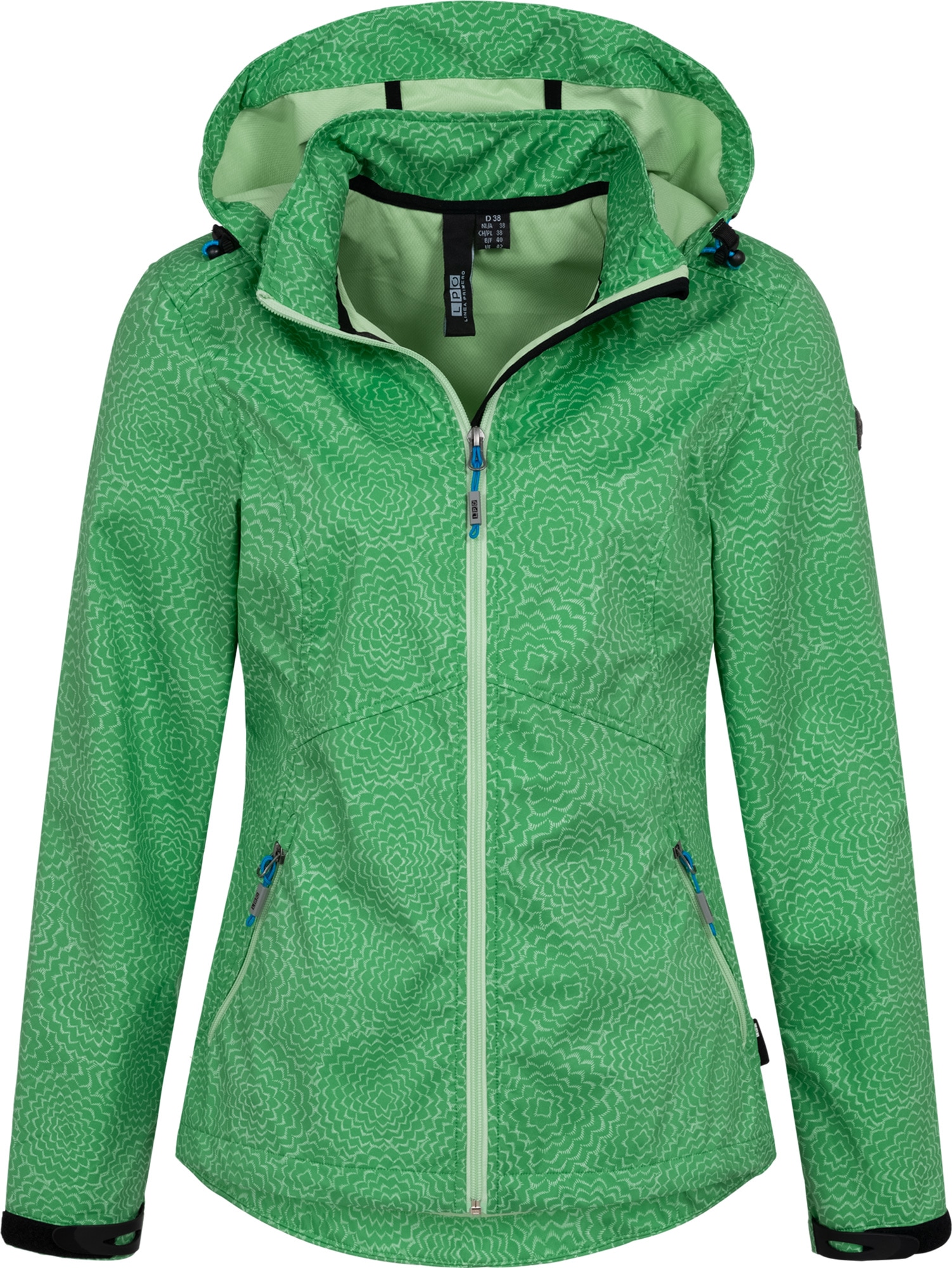 Softshelljacke »SHELBY PEAK II«, leichte Softshelljacke mit All-Over-Print und...