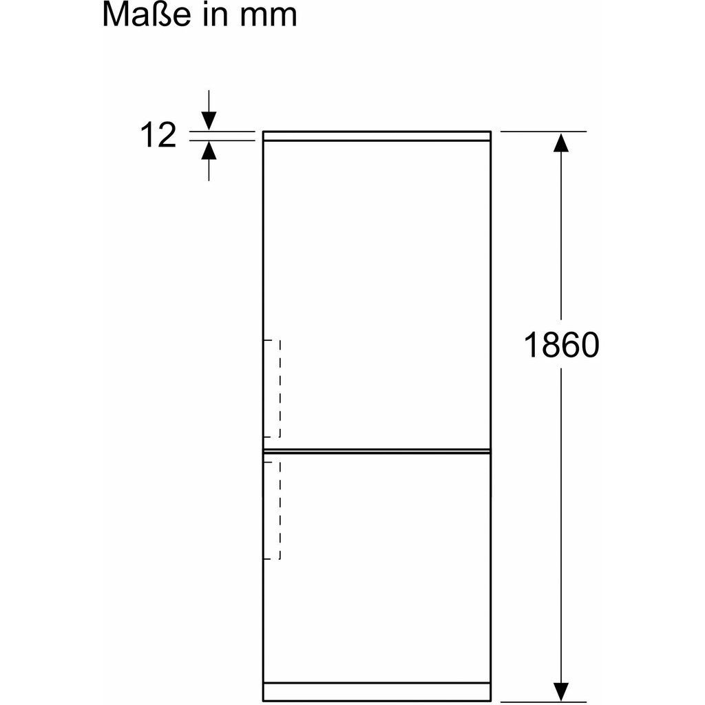 BOSCH Kühl-/Gefrierkombination, KGN367WCT, 186 cm hoch, 60 cm breit