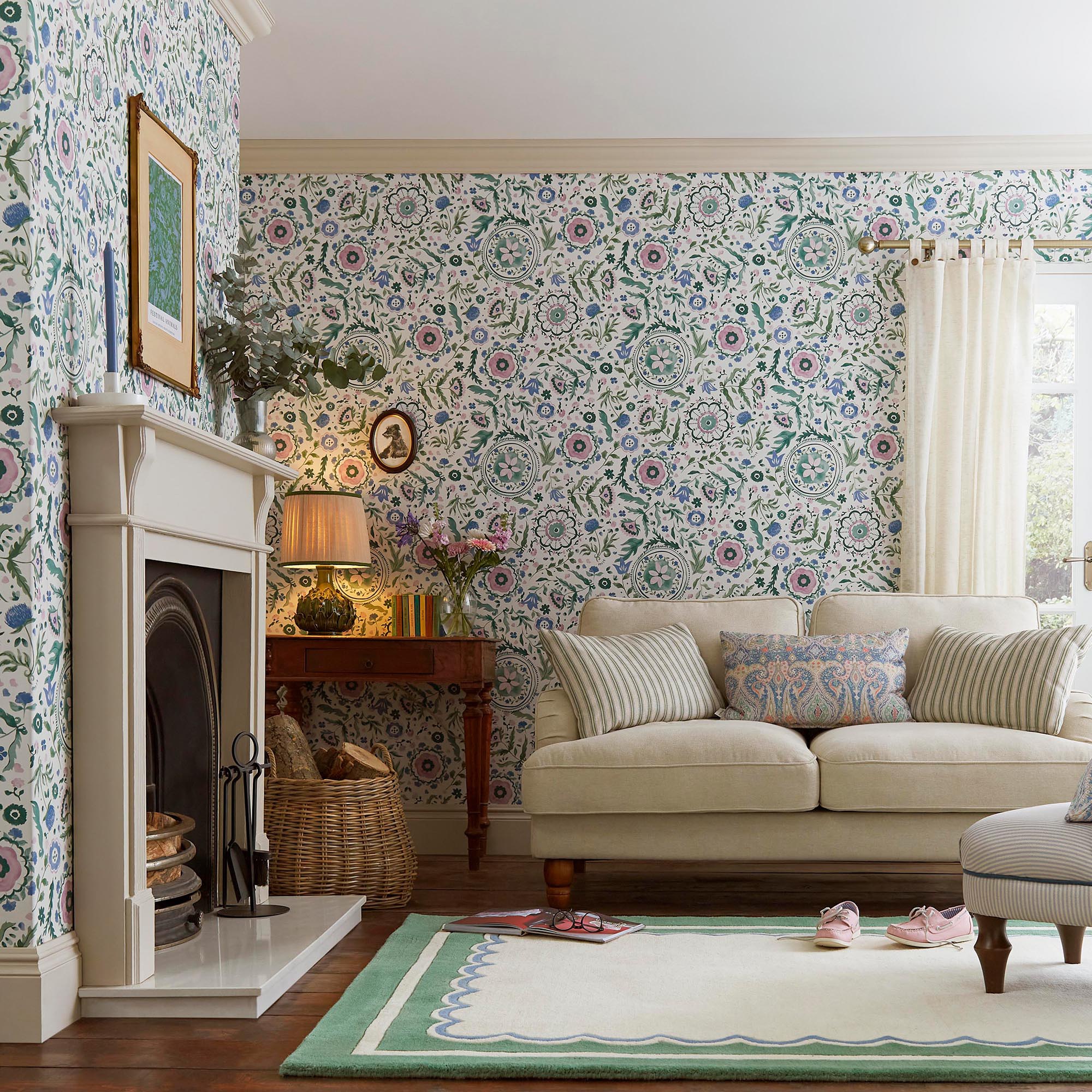 Joules Vliestapete »Festival Blumen«, Motiv, Design Tapeten