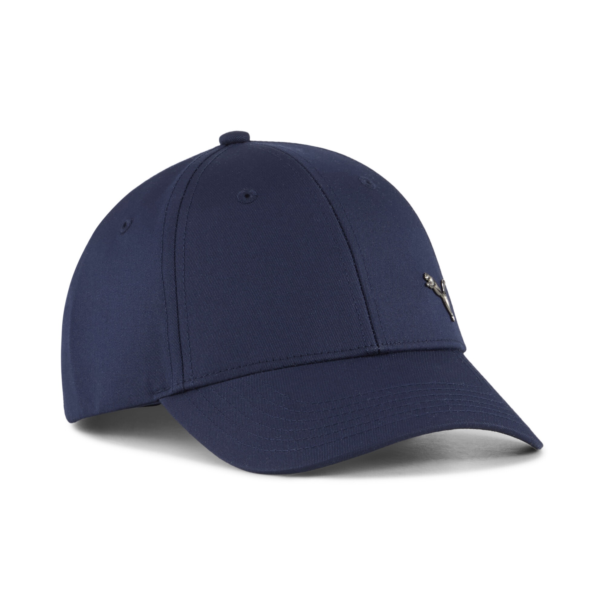 PUMA Kinder Flex Cap "Essentials Metal PUMA Cat Baseball-Cap Jugendliche"navy blau, Gr. 1, unifarben, Futter Vorderteil: 100% Polyester, Caps