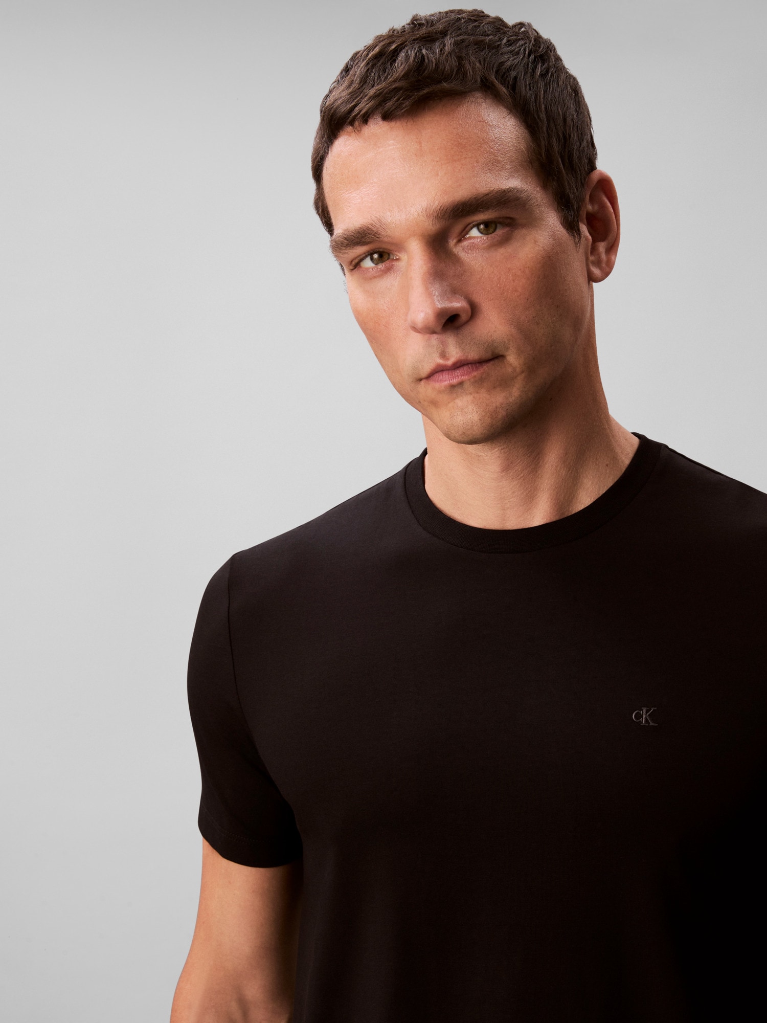 Calvin Klein T-Shirt »SS STRETCH COTTON SLIM TEE 2PK«, (Packung, 2 tlg.), Rundhalsausschnitt, slim fit