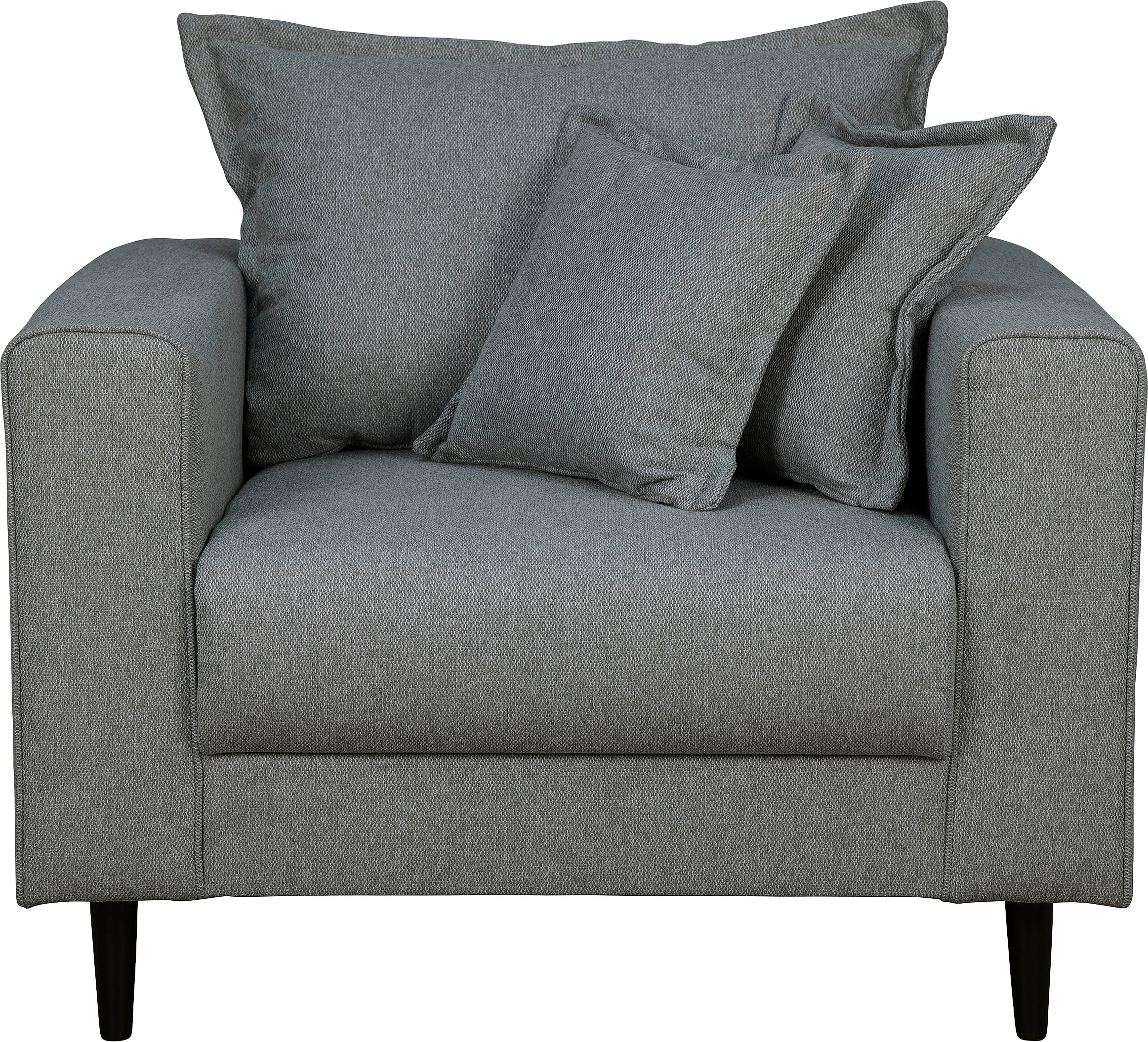 Home affaire Sessel "VEYRAS Loungesessel, Maße B/T/H: 95/84/76 cm", mit Wel günstig online kaufen