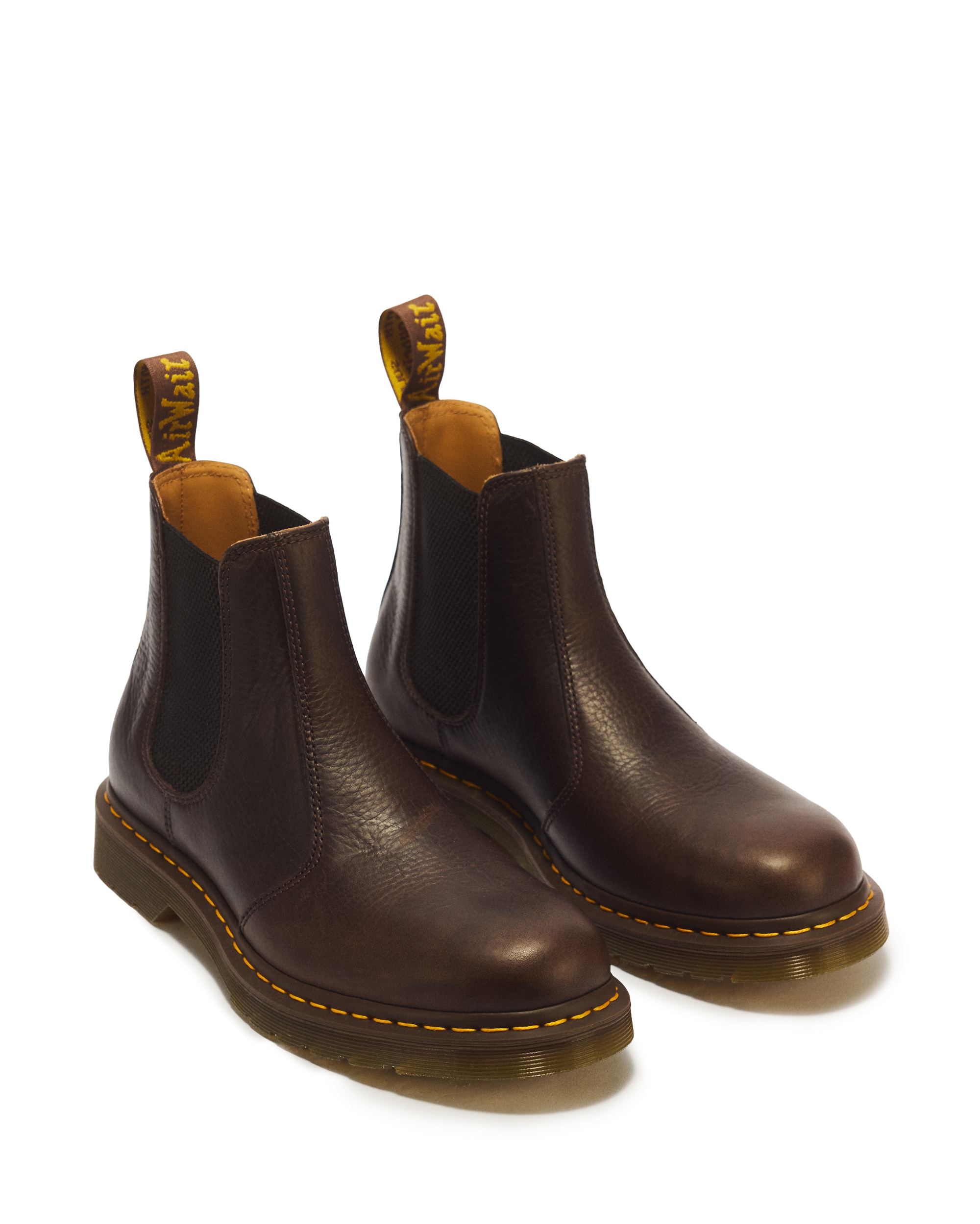 DR. MARTENS Chelseaboots "2976 Dark Brown Ambassador" Stiefelette, Boots mit typischer Kontrastnaht