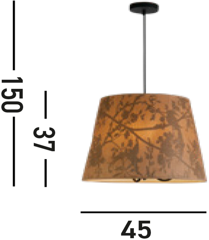 Searchlight Hängeleuchte »Isla 3Lt Pendant, Recycled Paper Shade and Black Metal« E14 1 Stk. Aus recycelten Materialien