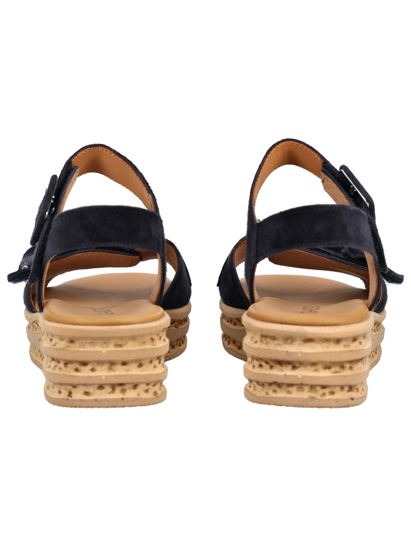 Plateausandaletten GABOR "Plateau Sandale", Damen, Gr. 42, blau, Schuhe 6