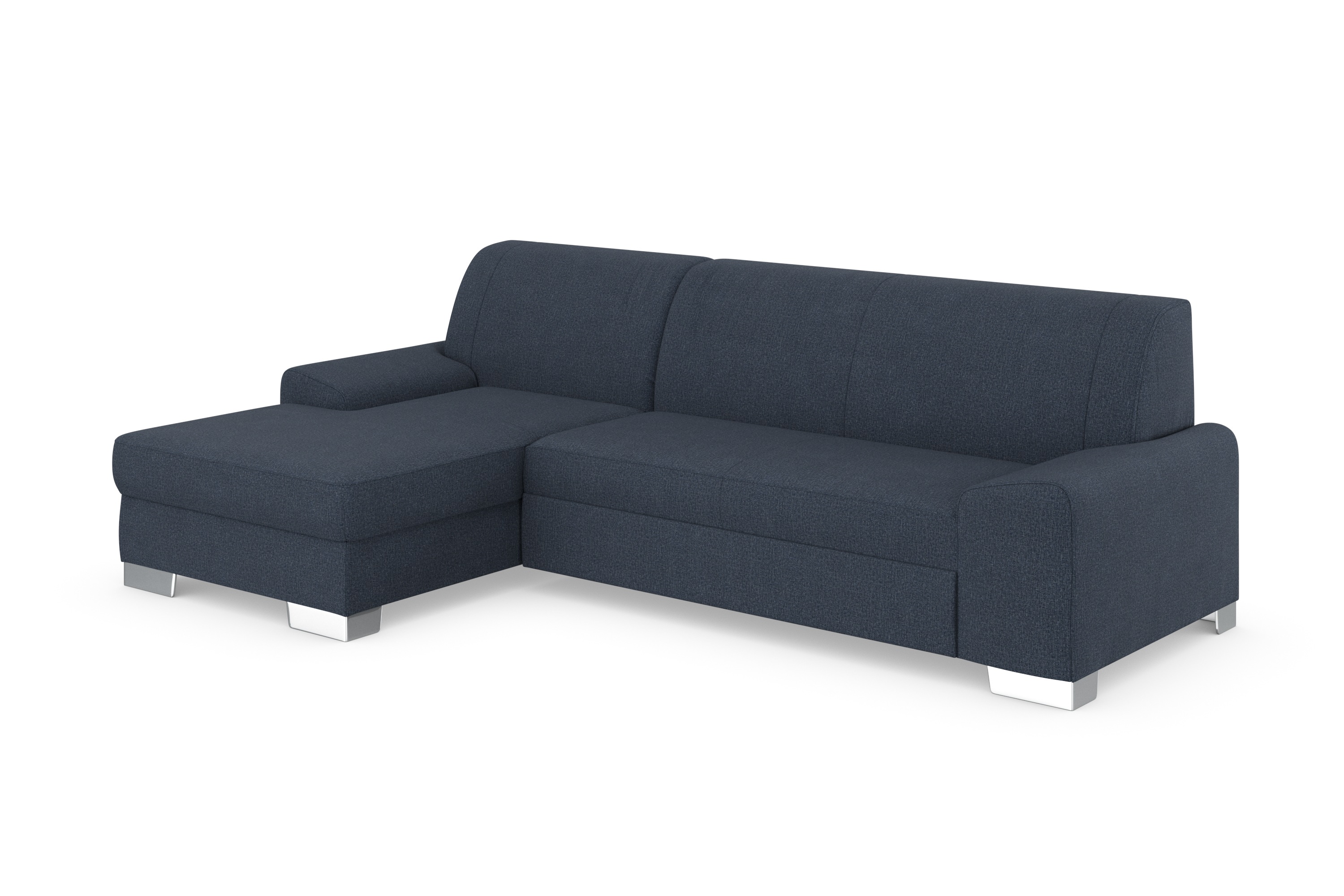 Thumbnail - DOMO collection Ecksofa "Anzio L-Form, whlw. Bettfunktion, Federkern, hochwertig, Breite 271 cm", Ohne Bettfunktion, Rec...