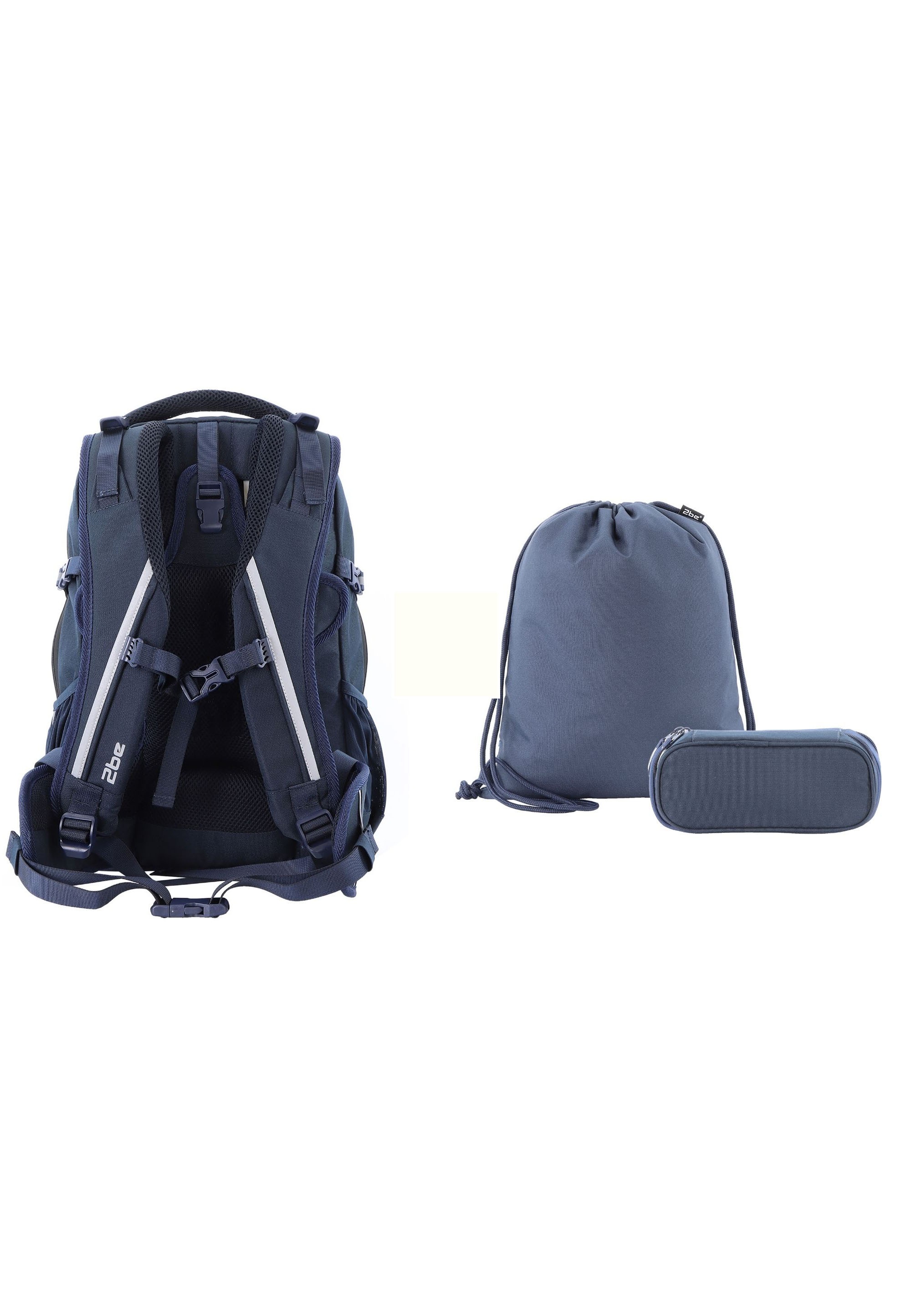 2be Schulrucksack »Navy Blue«, mit Turnbeutel und Federmäppchen